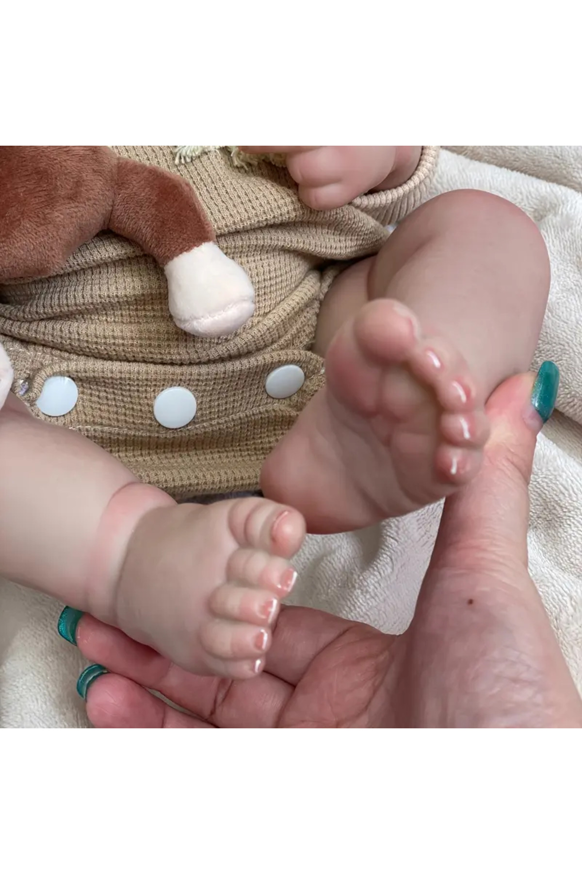 عروسک های اسباب بازی و لوازم جانبی وینیل نرم 48 سانتی متری BETTIE REBORN BABY مو رنگ شده واقعی با شیشه پوشک از ترکیه Buldug
