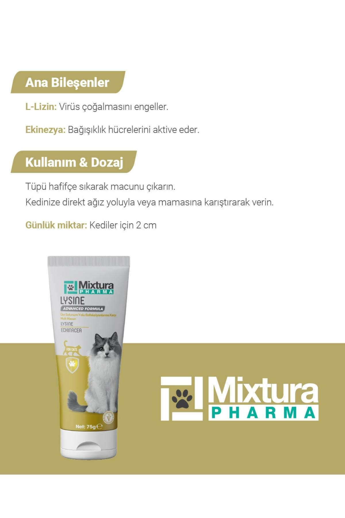 خمیر مالت گربه حاوی لیزین میکستورا فارما Mixtura Pharma MT9000