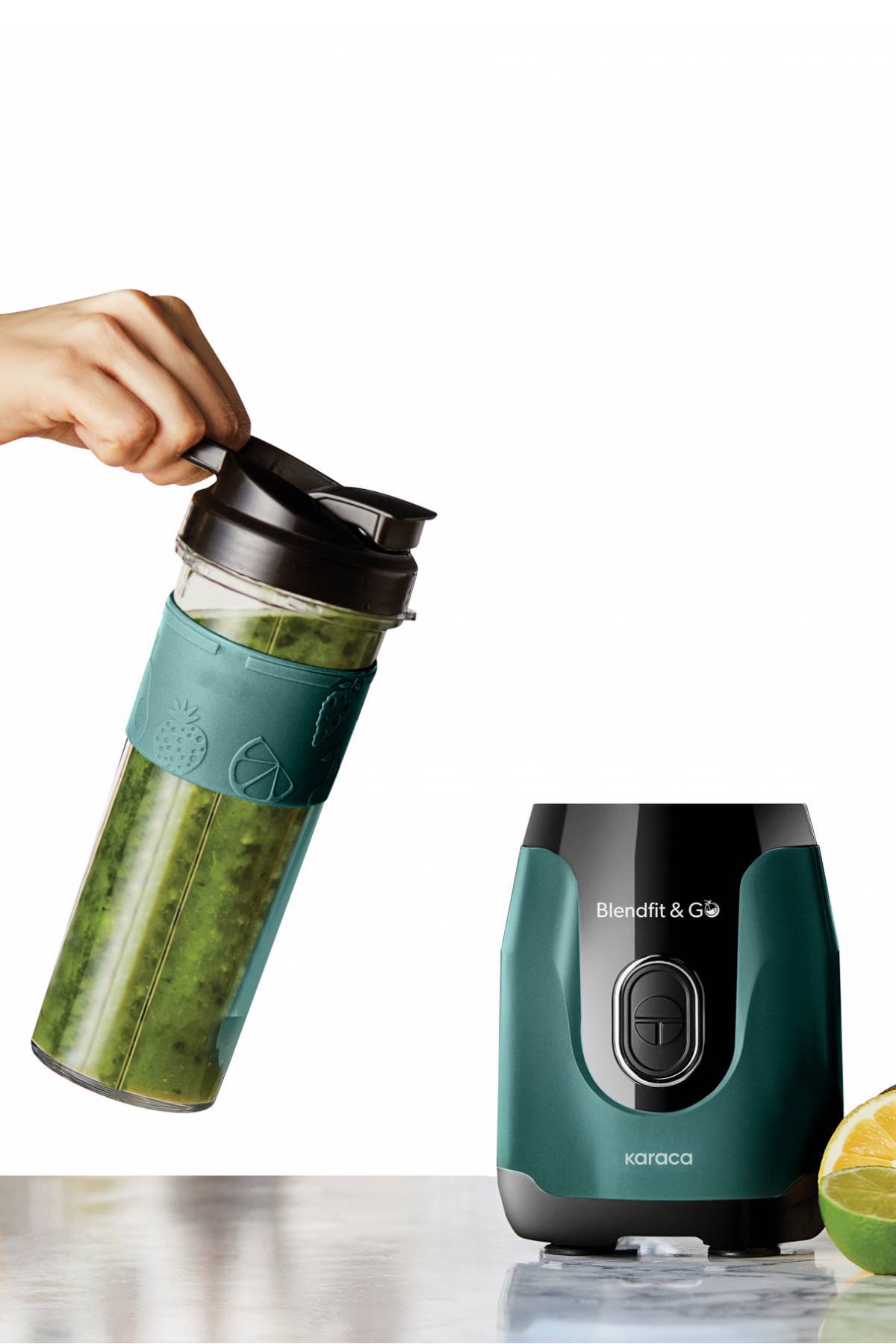 مخلوط کن شخصی اسموتی BLENDFIT GO PERSONAL BLENDER GREEN PINE اورجینال Karaca