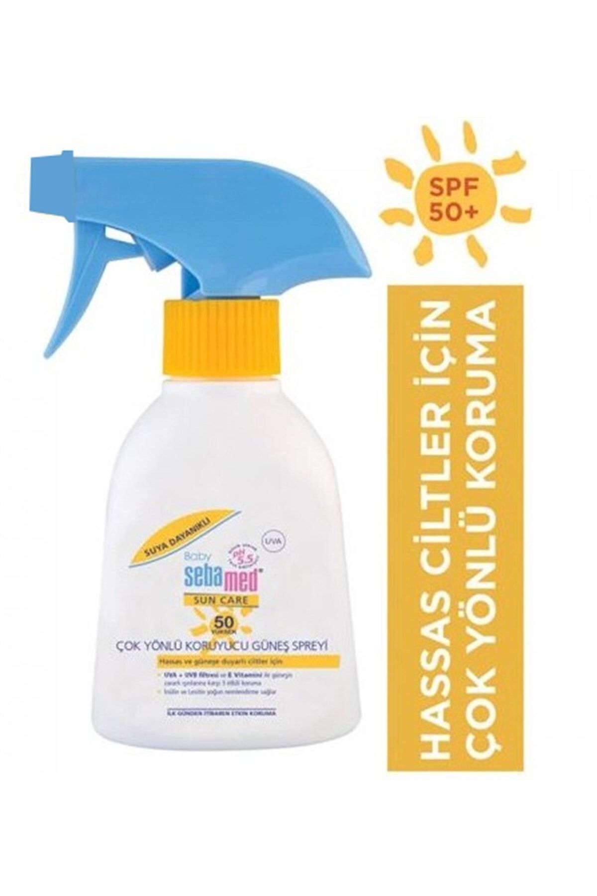 Sebamed محافظ چندکاره SPF50 اسپری آفتاب بچه 200 میلی لیتر