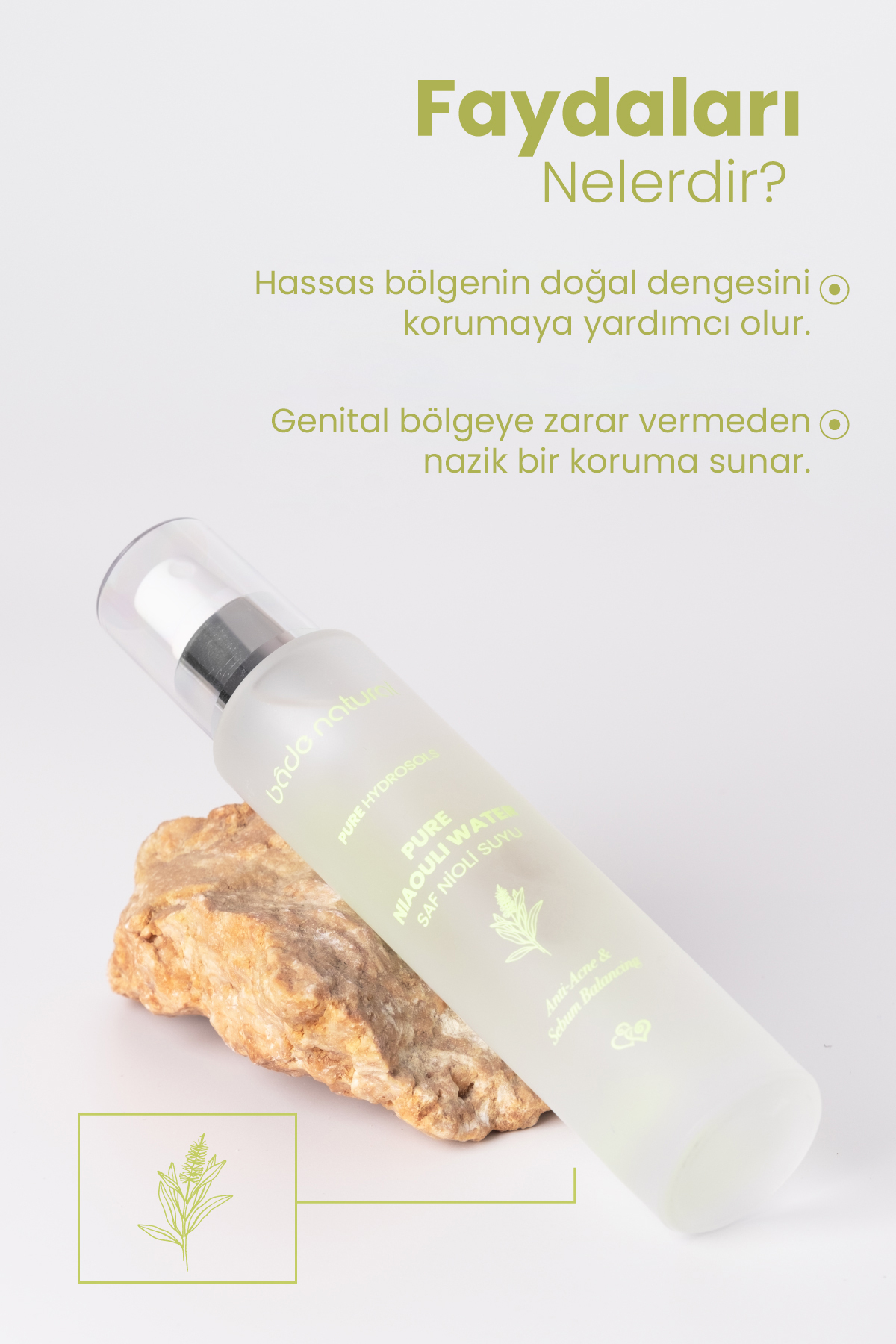 اسپری مراقبت ناحیه تناسلی نیولی 100% طبیعی 100 میلی‌لیتر بادا ناتورال Bade Natural
