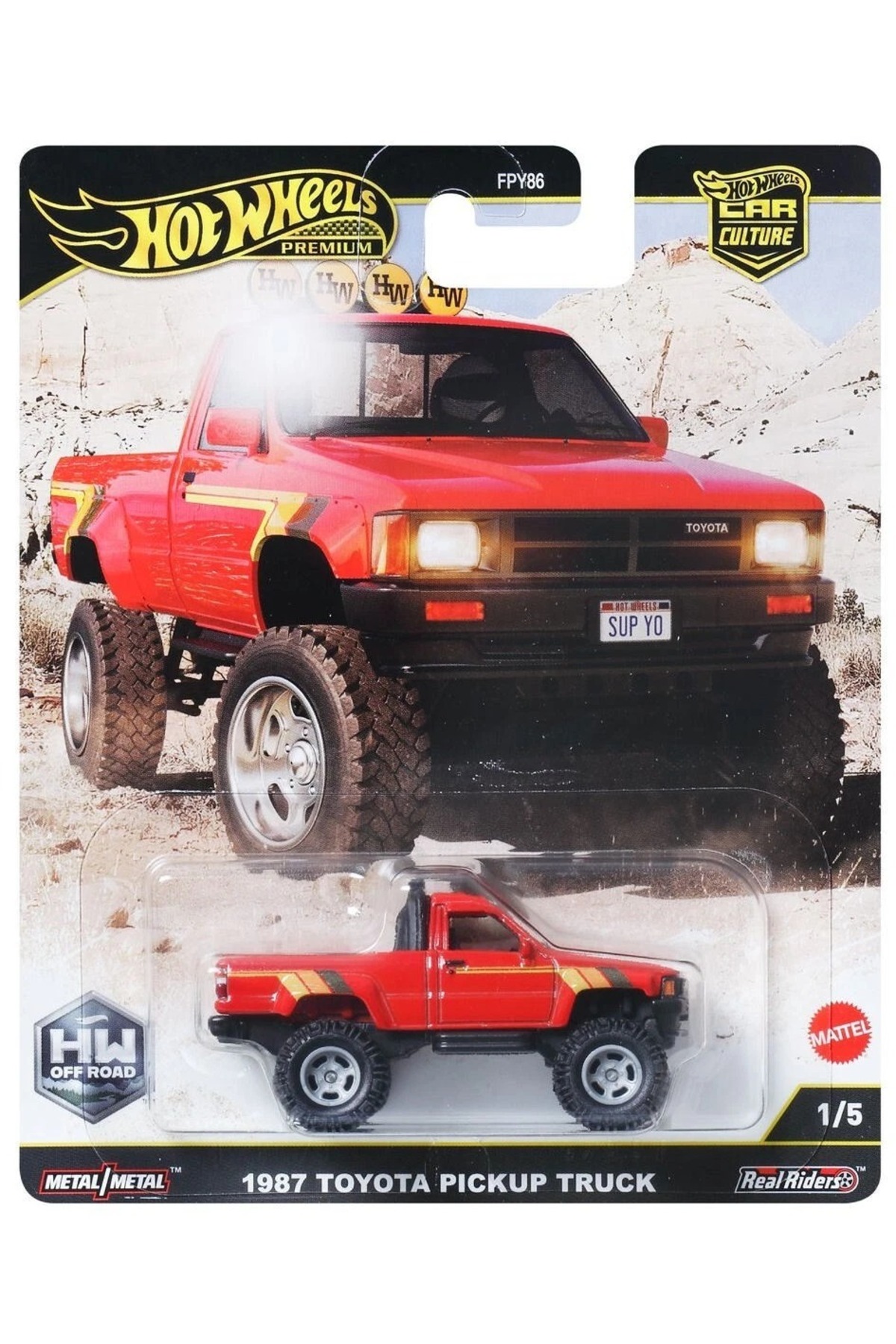 ماشین اسباب بازی PREMIUM HW OFF ROAD 5 SET TOYOTA LAND ROVER FORD SUBARU سری فرهنگ اتومبیل هات ویلز اورجینال HOT WHEELS