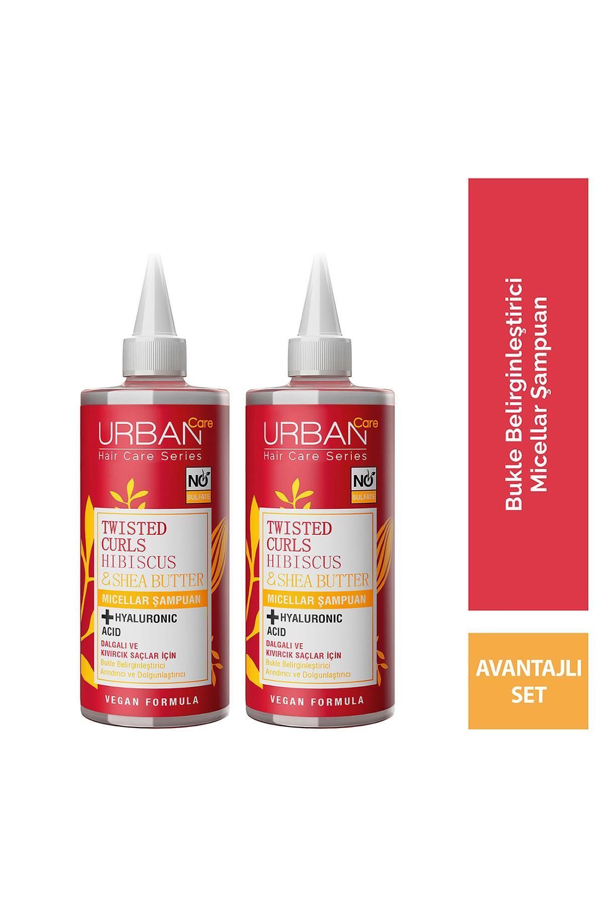 Urban Care شامپو میسلار هیبیسکوس و کرم شی باتر برای موهای مجعد و موج دار