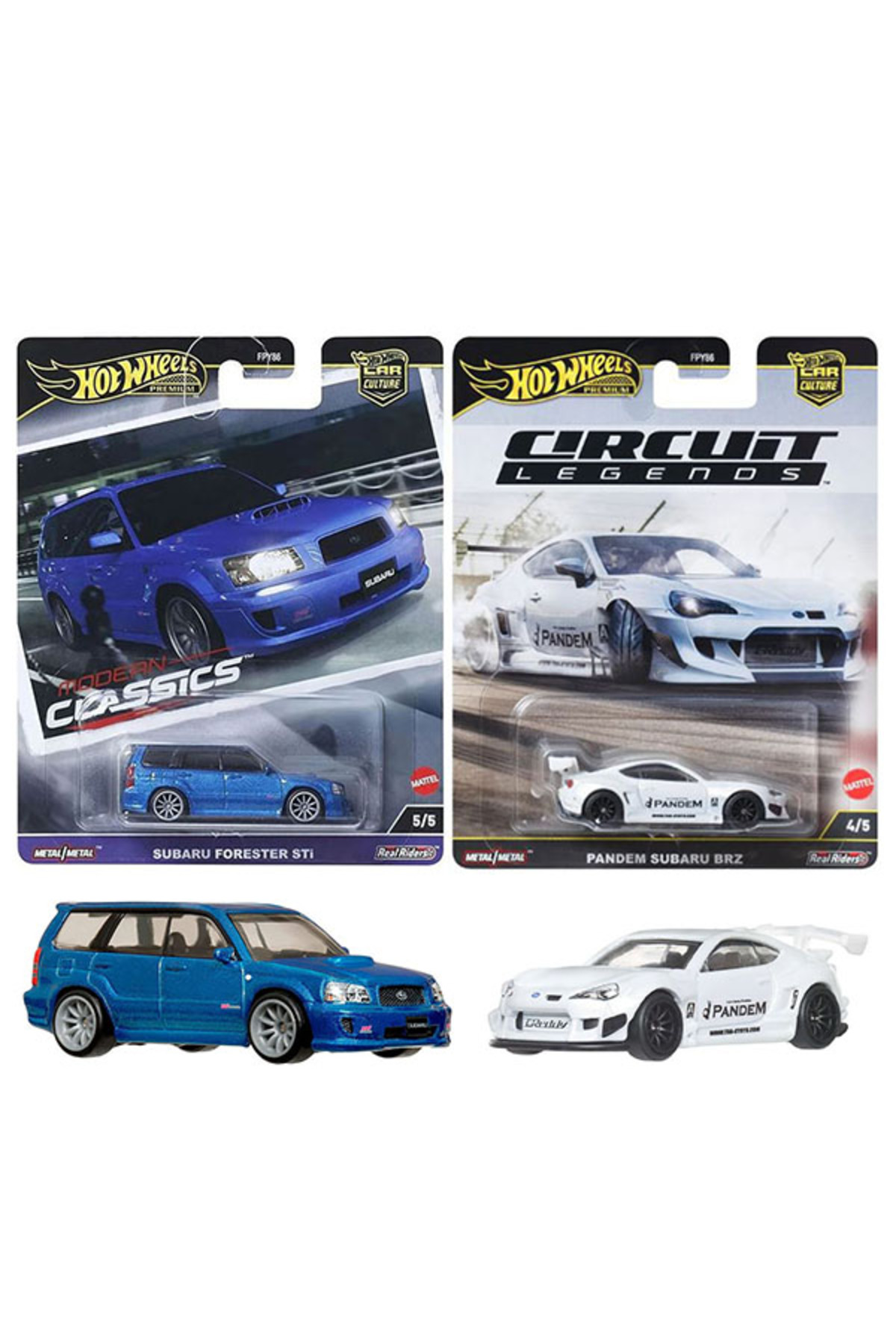 ماشین اسباب بازی مجموعه ممتاز PANDEM SUBARU BRZ & FORESTER STI 1 64 از ترکیه HOT WHEELS