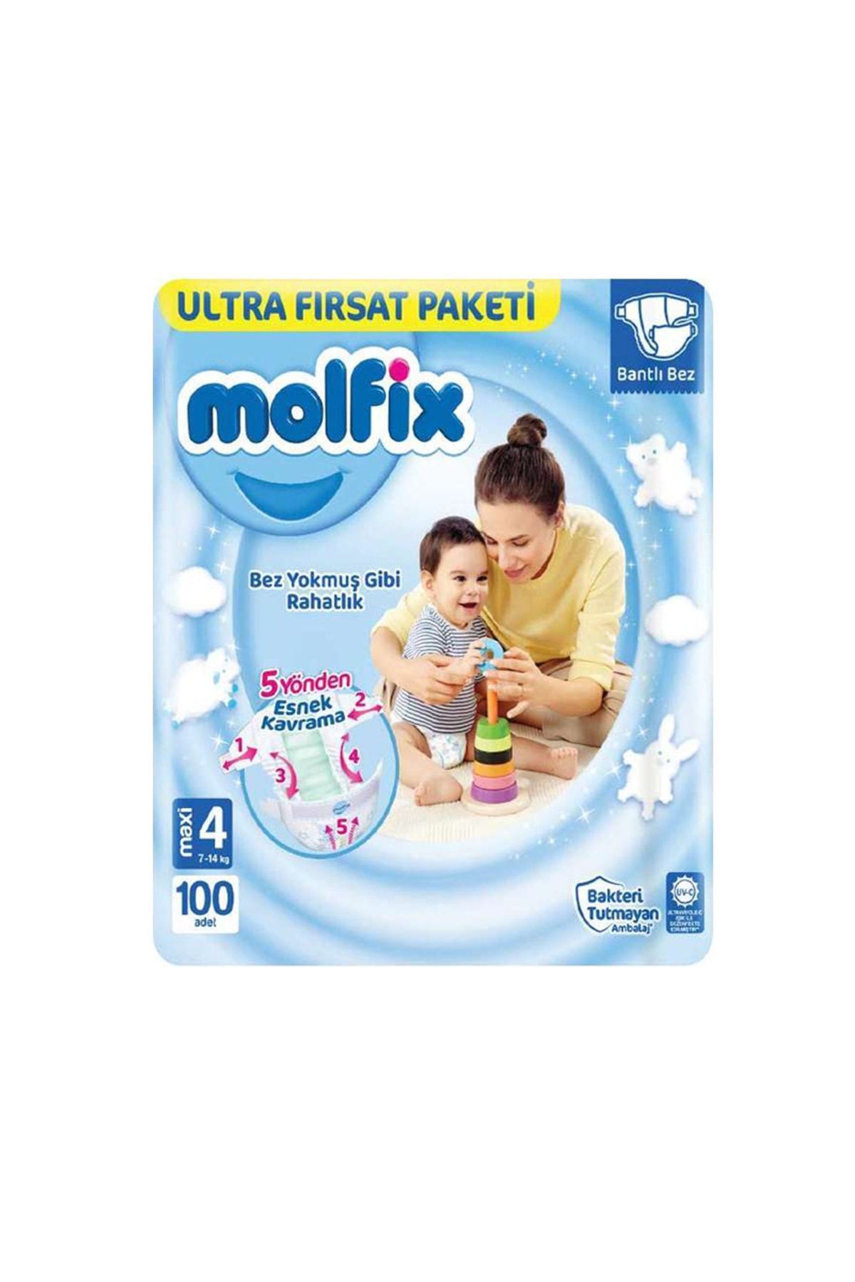 پوشک بچه کودک فوق العاده فرصت بسته اورجینال Molfix