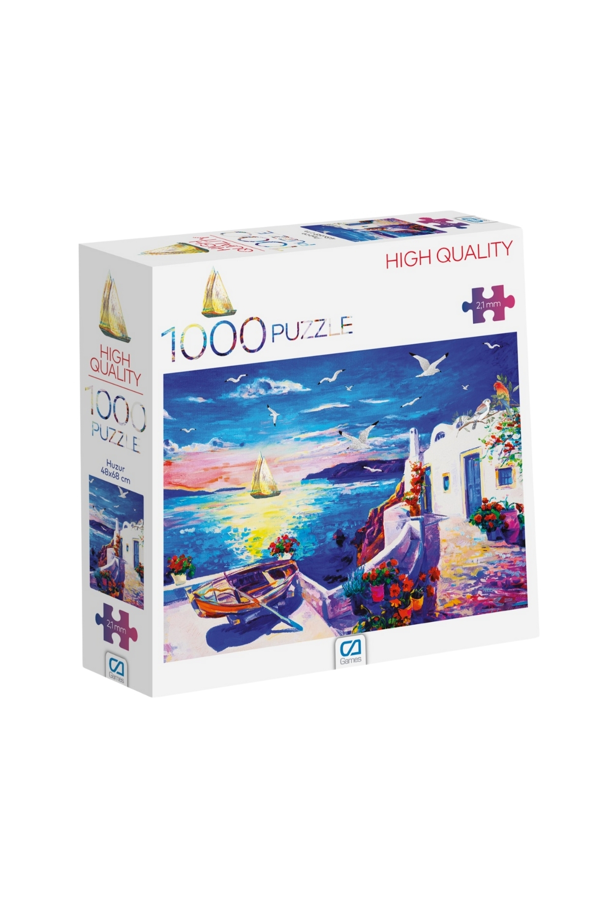 پازل PEACE VIEW 1000 PIECES 2,2MM ضخامت 48X68CM سری اره منبت کاری مویی سرگرمی حرفه ای از ترکیه CA Games
