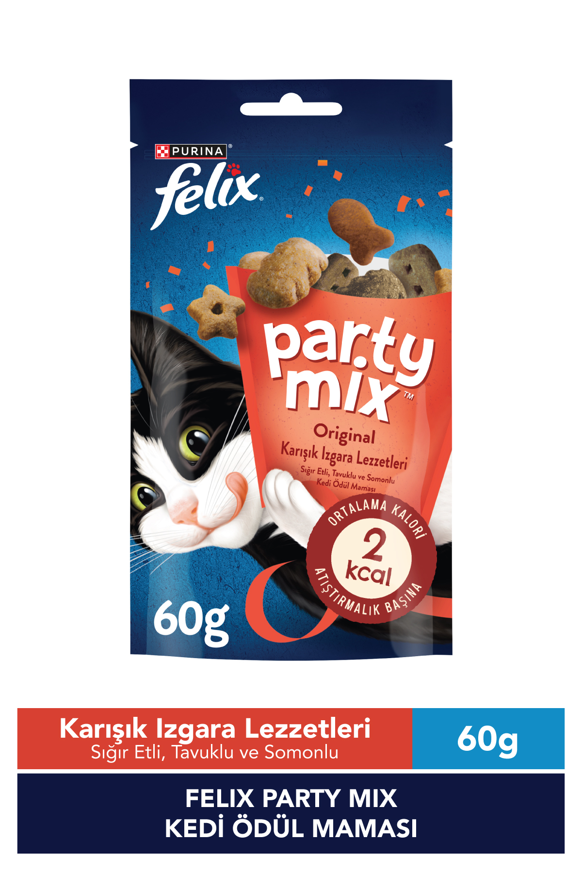 تشویقی گربه فلیکس FELIX Party Mix با طعم‌های ترکیبی گریل‌شده