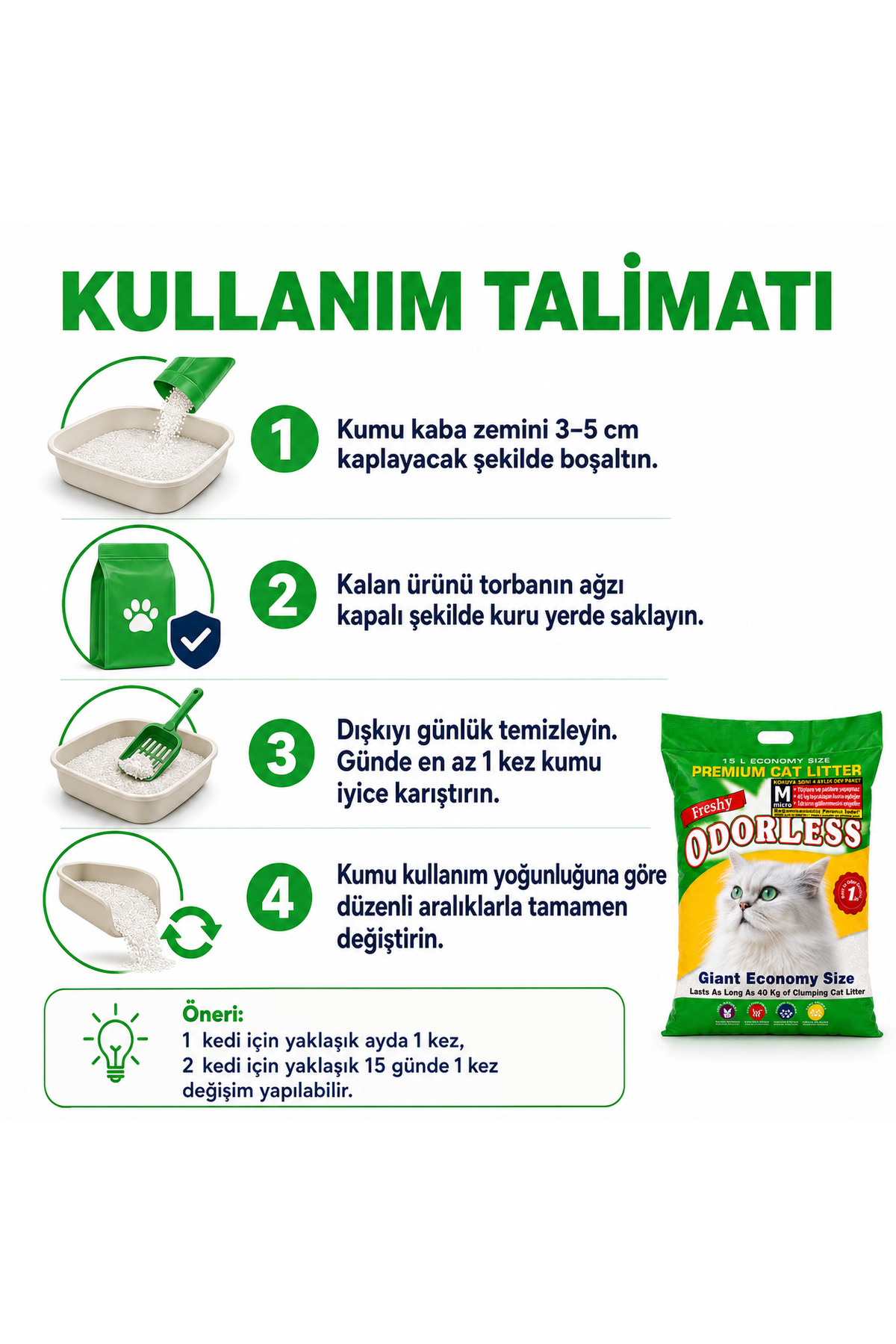 خاک گربه کریستالی میکرو بی‌بو فرشی Freshy، ۶ کیلوگرم