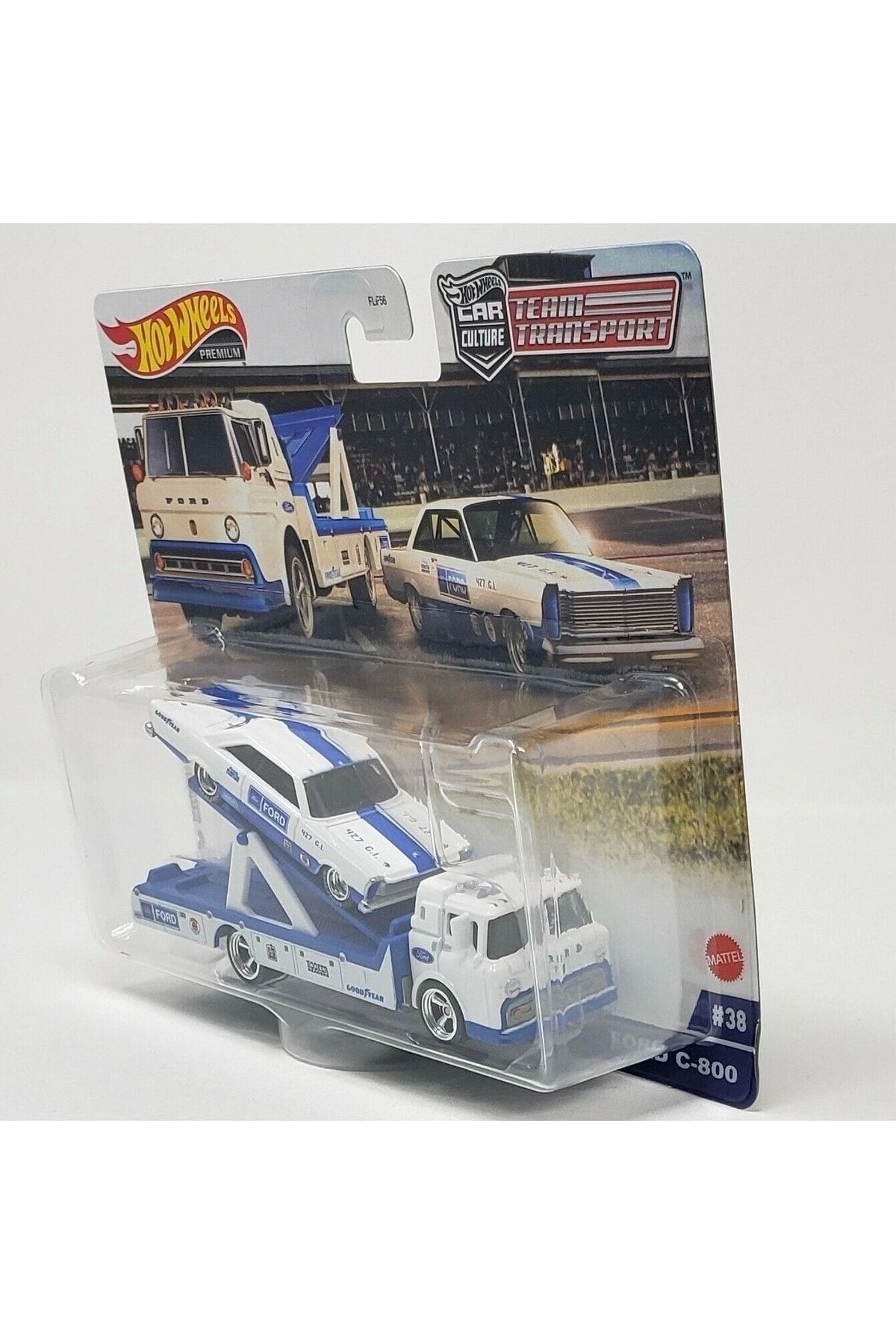 ماشین اسباب بازی 2022 جدید TEAM TRANSPORT 65 FORD GALAXIE C 800 BLUE 38 1:64 SCALE HOTWHEELS PREMIUM HOT WHEELS