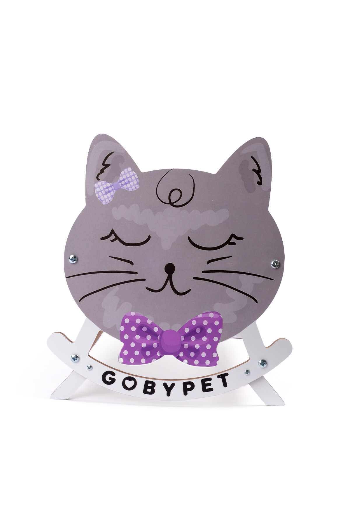 تخت گربه گهواره‌ای طرح گربه خواب‌آلود گوبی‌پت GOBYPET مدل 005739 چندرنگ