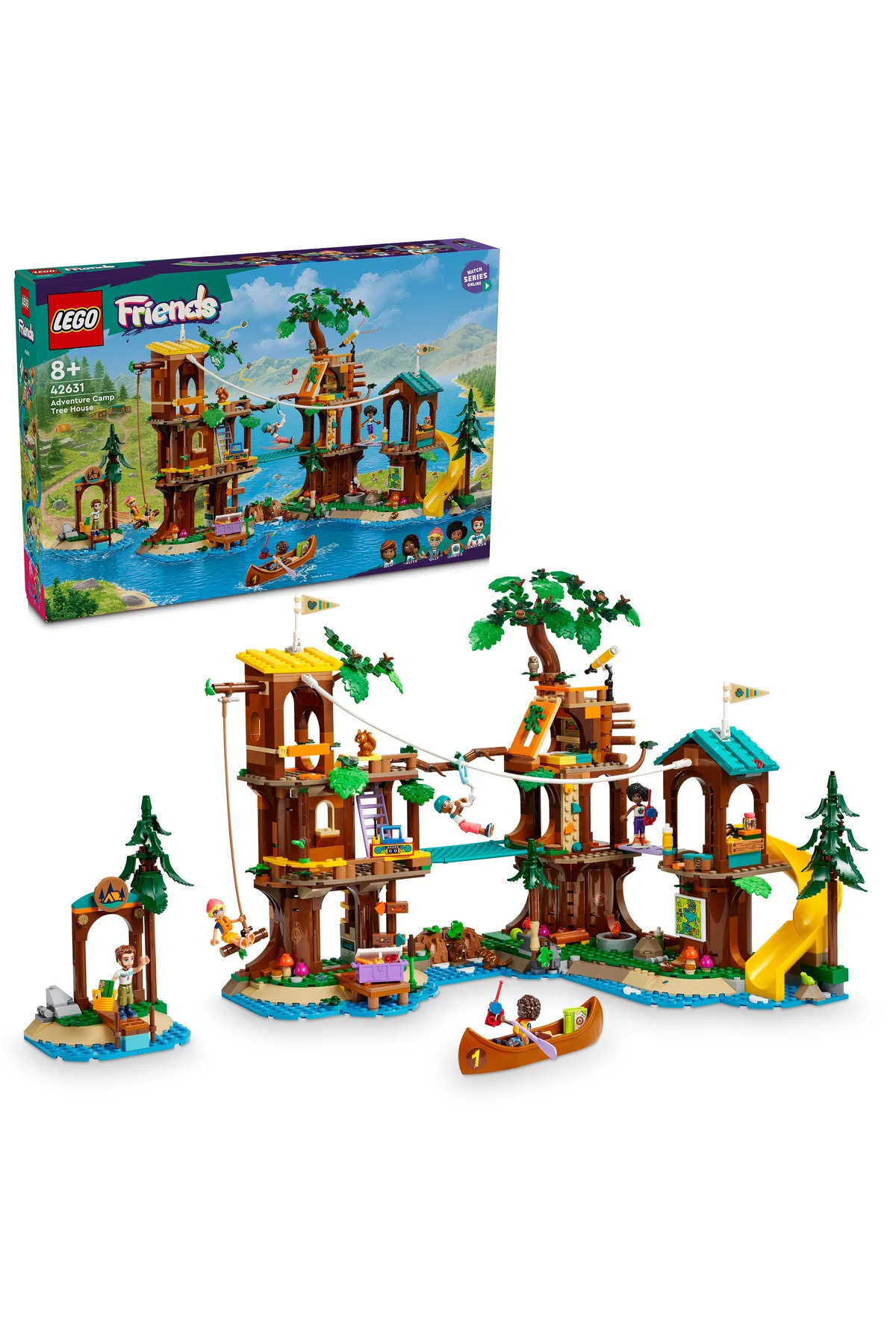 لگو و اسباب بازی های ساخت محور ® FRIENDS ADVENTURE CAMP TREE HOUSE 42631 8+ ست ساختمان خلاق 1128 قطعه اورجینال LEGO
