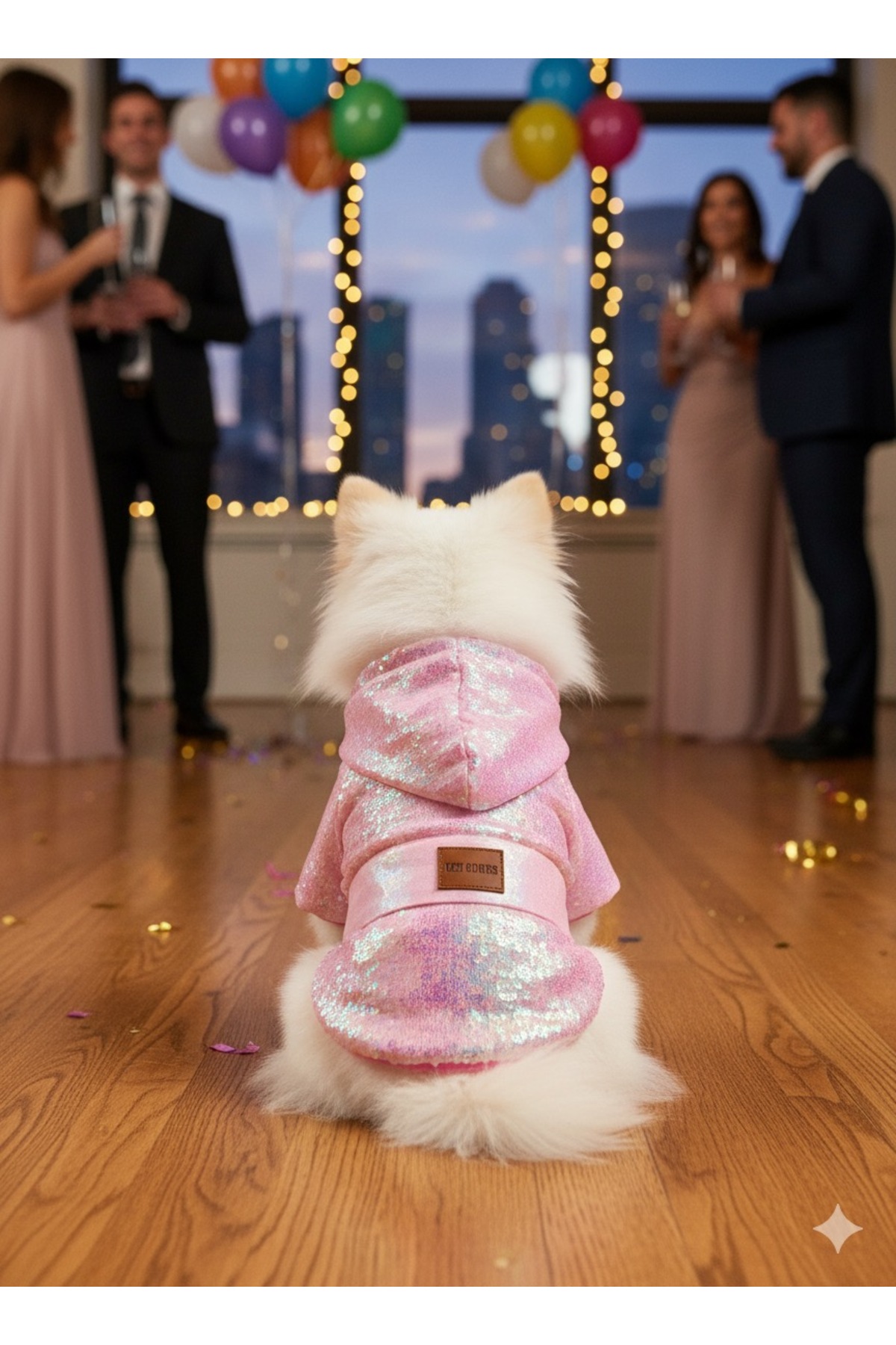 لباس سگ پاپی پارتی PUPPY PARTY مدل TY-27، صورتی