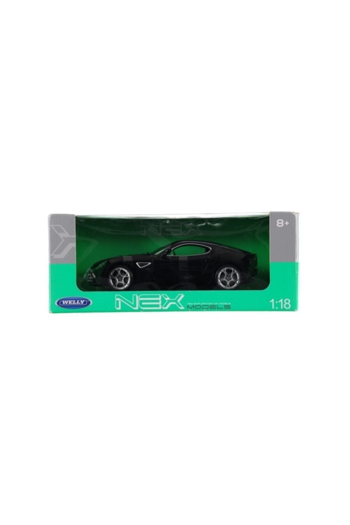 مدل خودرو 1 18 ROMEO 8C COMPETIZIONE WELLY DIECAT ماشین رنگ مشکی اورجینال Alfa