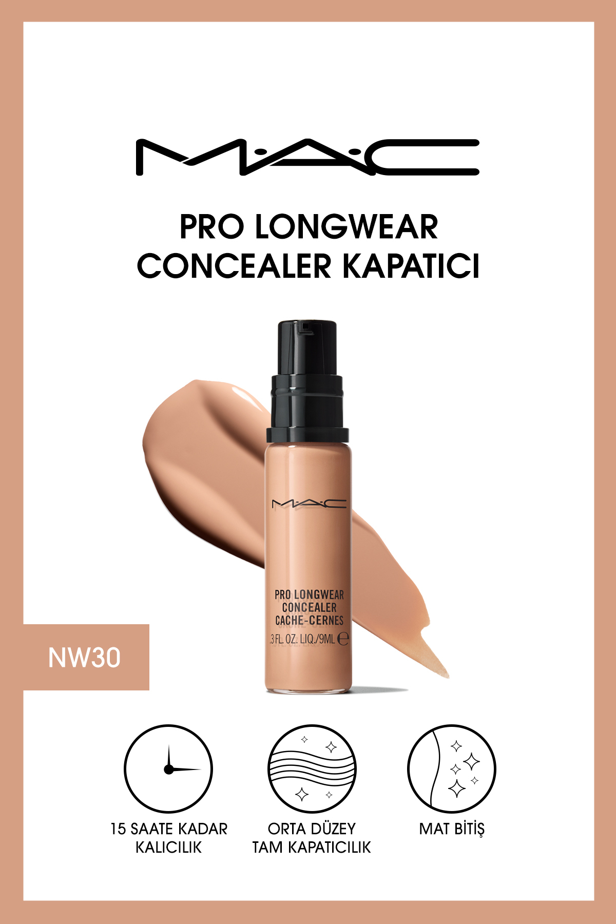 کانسیلر پرو لانگ ور Pro Longwear مدل  حجم 9میل مک MAC