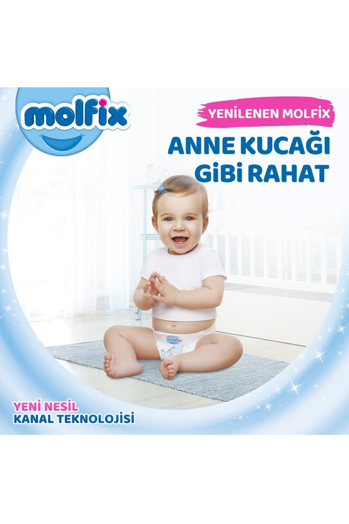 پوشک بچه سایز 3 MIDI GIANT ECONOMIC PACKAGE 68 عددی اورجینال Molfix