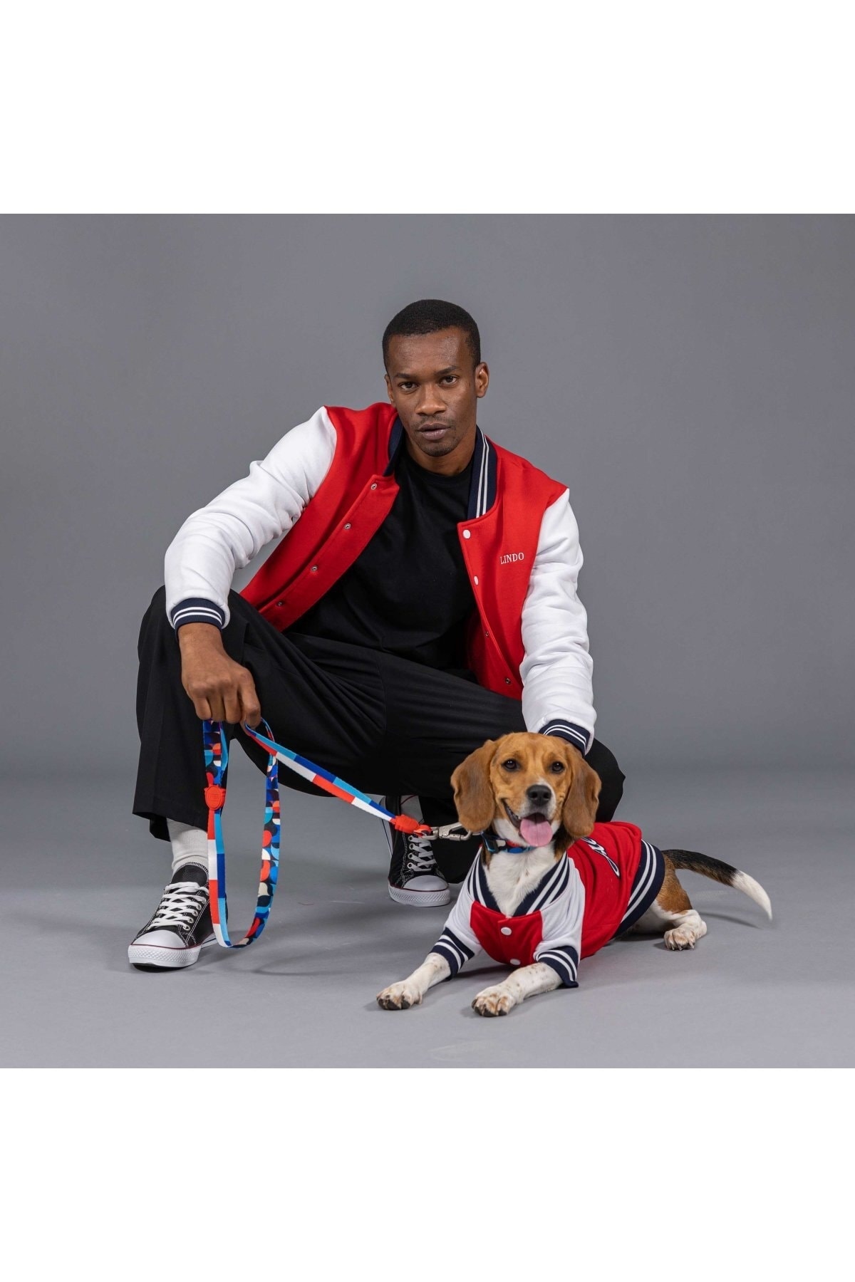 سویشرت سگ لیندو داگز Lindodogs مدل Lindo People Allstar، قرمز، یونیسکس