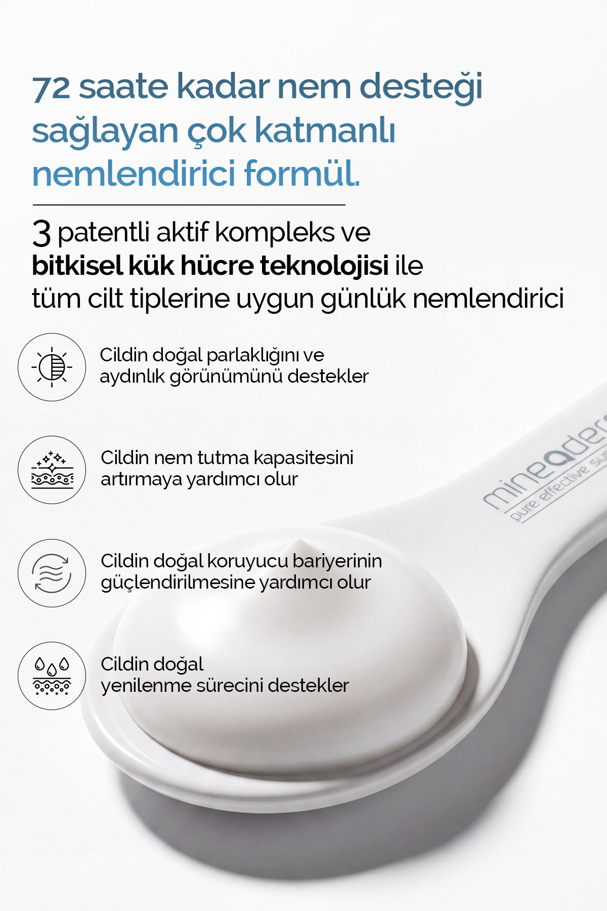 کرم صورت مرطوب کننده قوی 50 میلی لیتر mineaderm