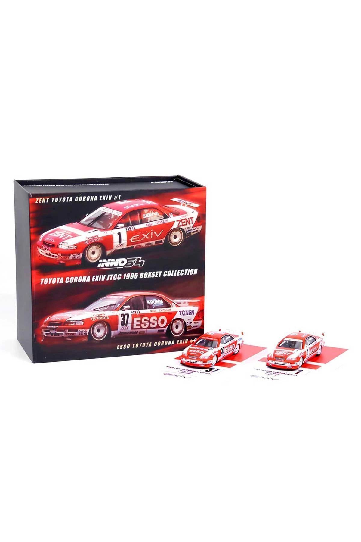 مدل خودرو INNO 1:64 TOYOTA CORONA EXIV JTCC 1995 BOXSET COLLECTION اورجینال TOYFEST