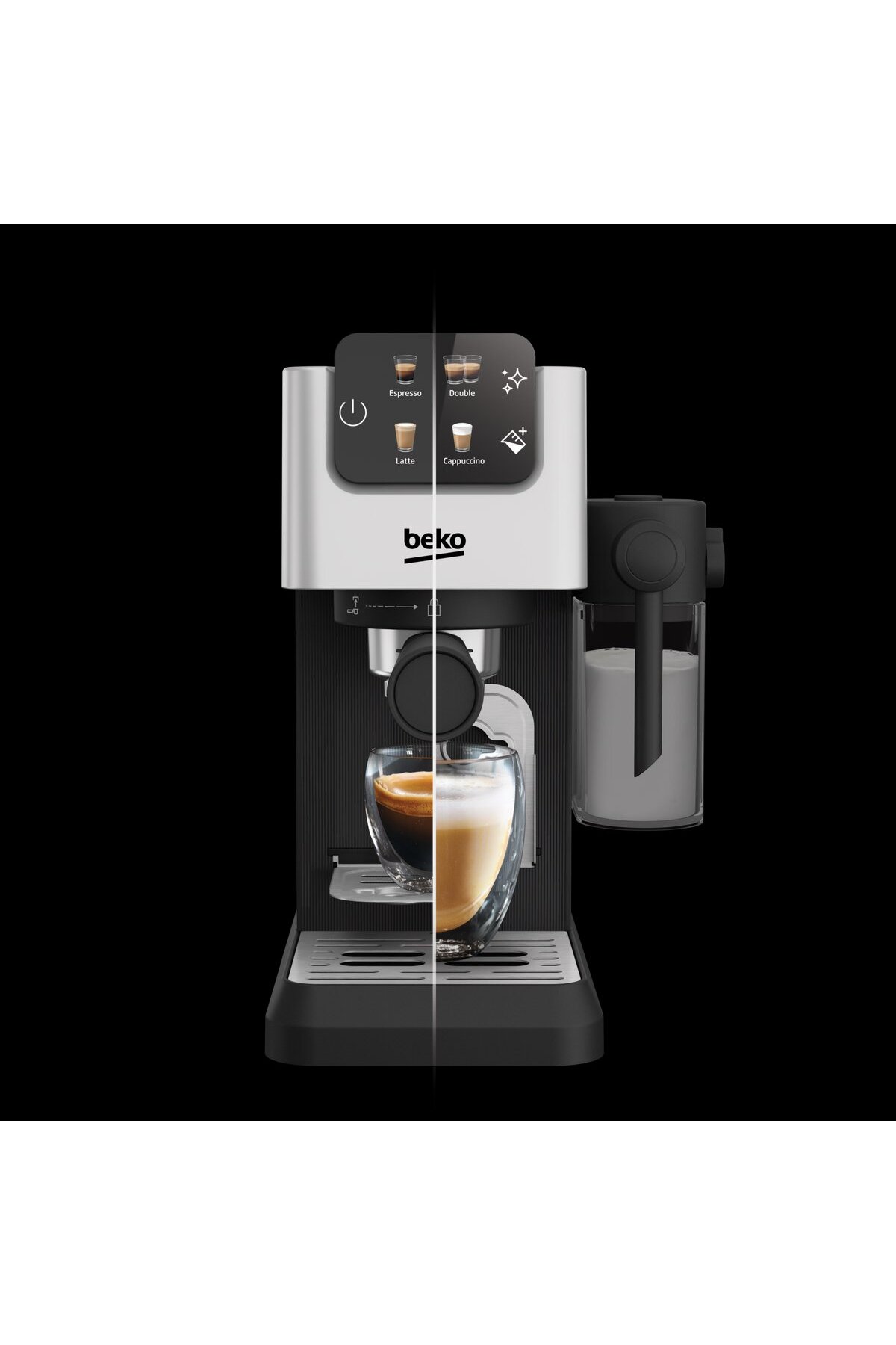 دستگاه اسپرسو و کاپوچینو اسپرسوساز نیمه اتوماتیک CAFFEE EXPERTO CEP 5304 X اورجینال Beko