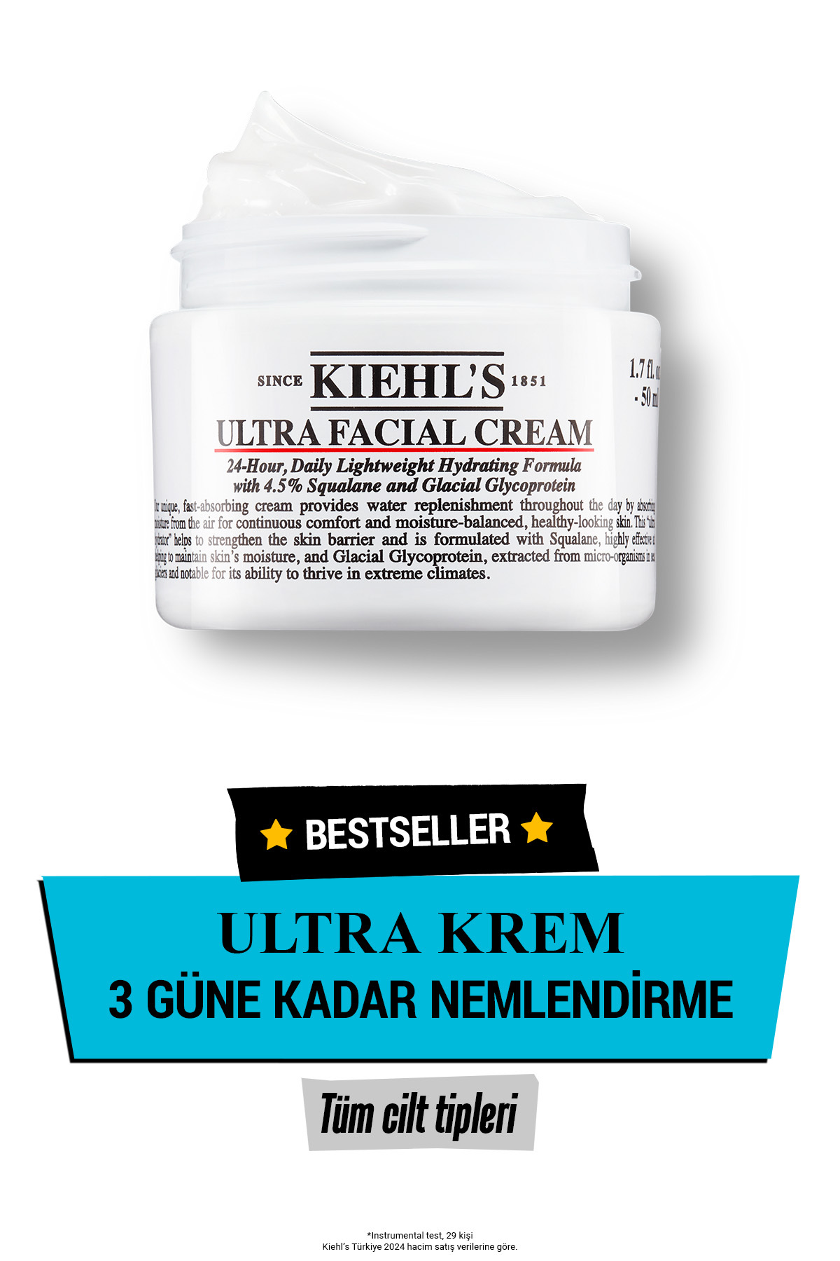 Kiehl's مرطوب کننده روزانه ۲۴ ساعته پوست فوق العاده ۵۰ میلی لیتر