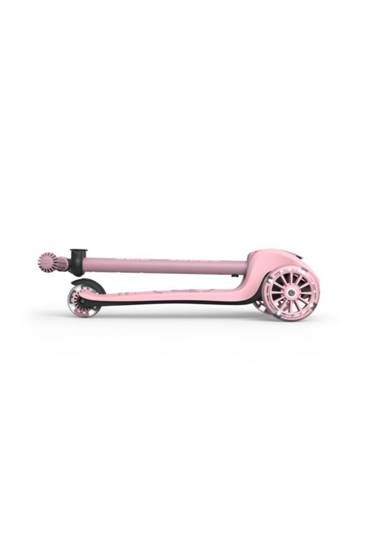 اسکوتر کودکان HIGHWAYKICK 3S KIDS SCOOTER ROSE با چرخ های LED تاشو و قابل تنظیم SCOOT AND RIDE