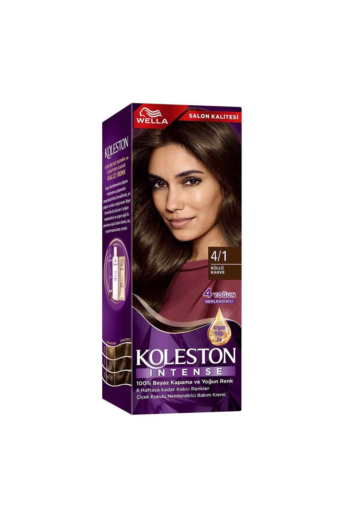 رنگ موی قهوه‌ای Koleston Intense 4/1 با کیفیت عالی و ماندگاری بالا ولا Wella