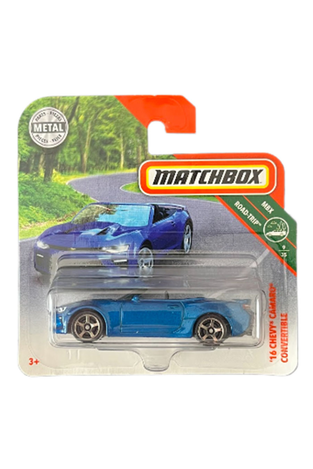 ماشین اسباب بازی جعبه کبریت '16 CHEVY CAMARO CONVERTIBLE آبی 1 64 2018 از ترکیه HOT WHEELS