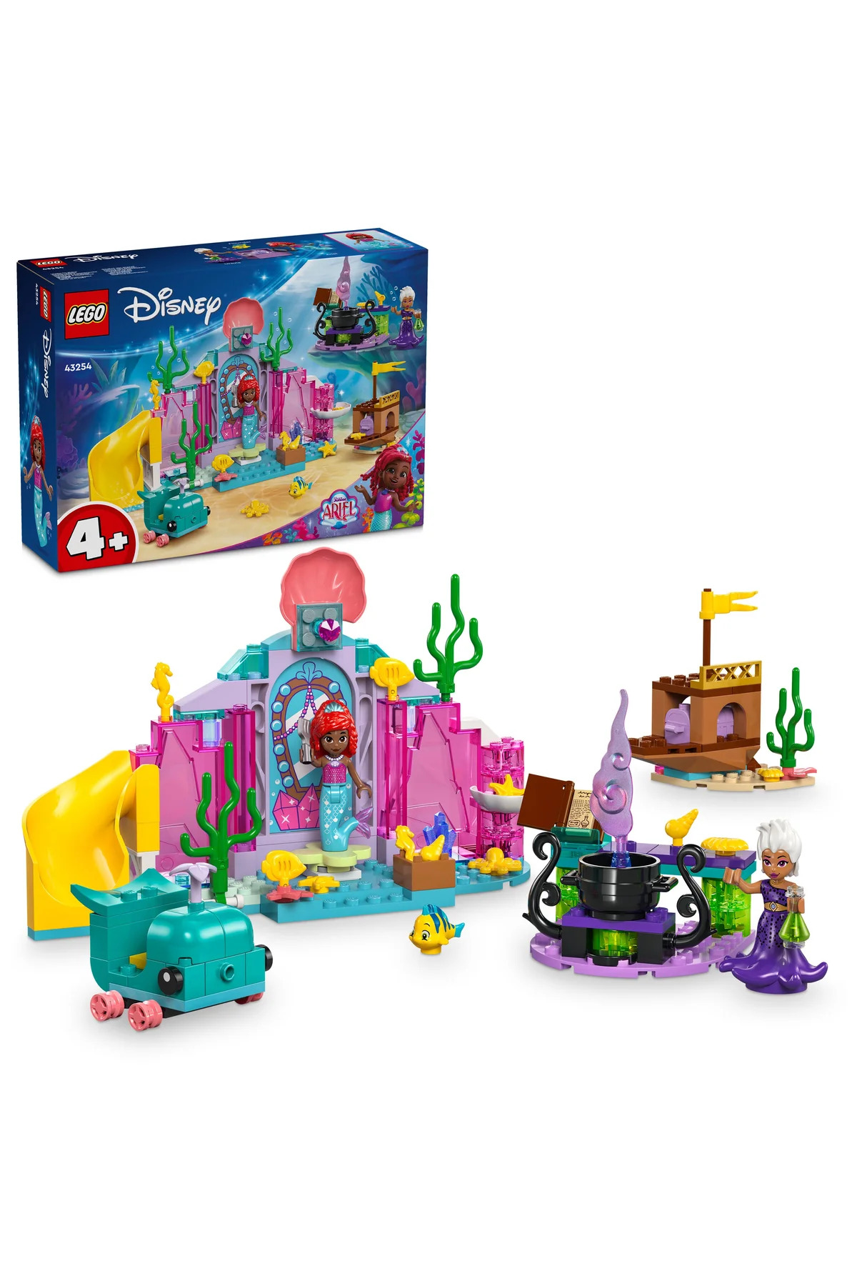 لگو و اسباب بازی های ساخت محور ® ǀ DISNEY PRINCESS ARIEL'S CRYSTAL CAVE 43254 – TOY BUILDING SET FOR KIDS 4+ 141P اورجینال LEGO
