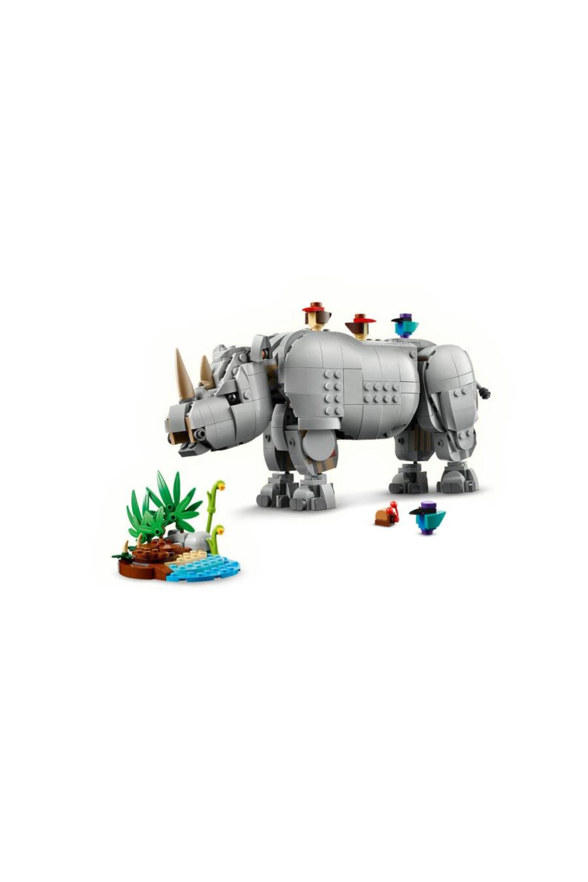 لگو و اسباب بازی های ساخت محور 31171 حیوانات وحشی خالق: کرگدن پرندگان باشکوه اورجینال LEGO