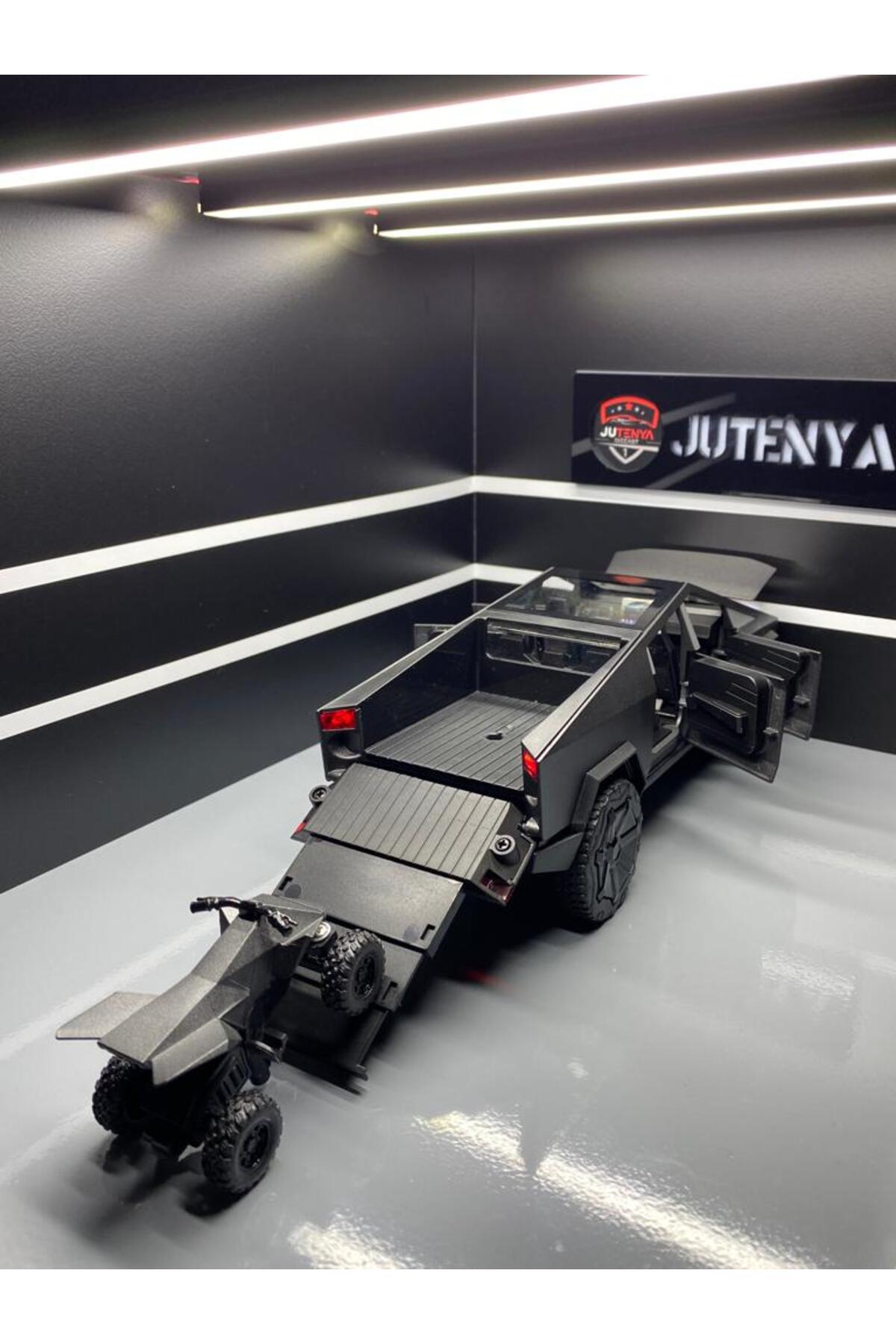 مدل خودرو TESLA CYBERTRUCK 1:24 SCALE DIECAST METAL MODEL CAR COLLECTIVE WITH SOUND AND LIGHT PULL RELEASE اورجینال Jutenya