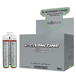 مکمل ال-کارنیتین و تورین وناتورا VeNatura بسته ۲۰ شیشه ۲۵ میلی‌لیتری