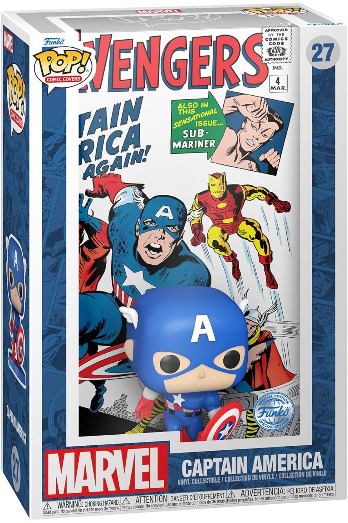 فیگور کمیک کاور پاپ: مارول انتقامجویان کاپیتان آمریکا اصل Funko