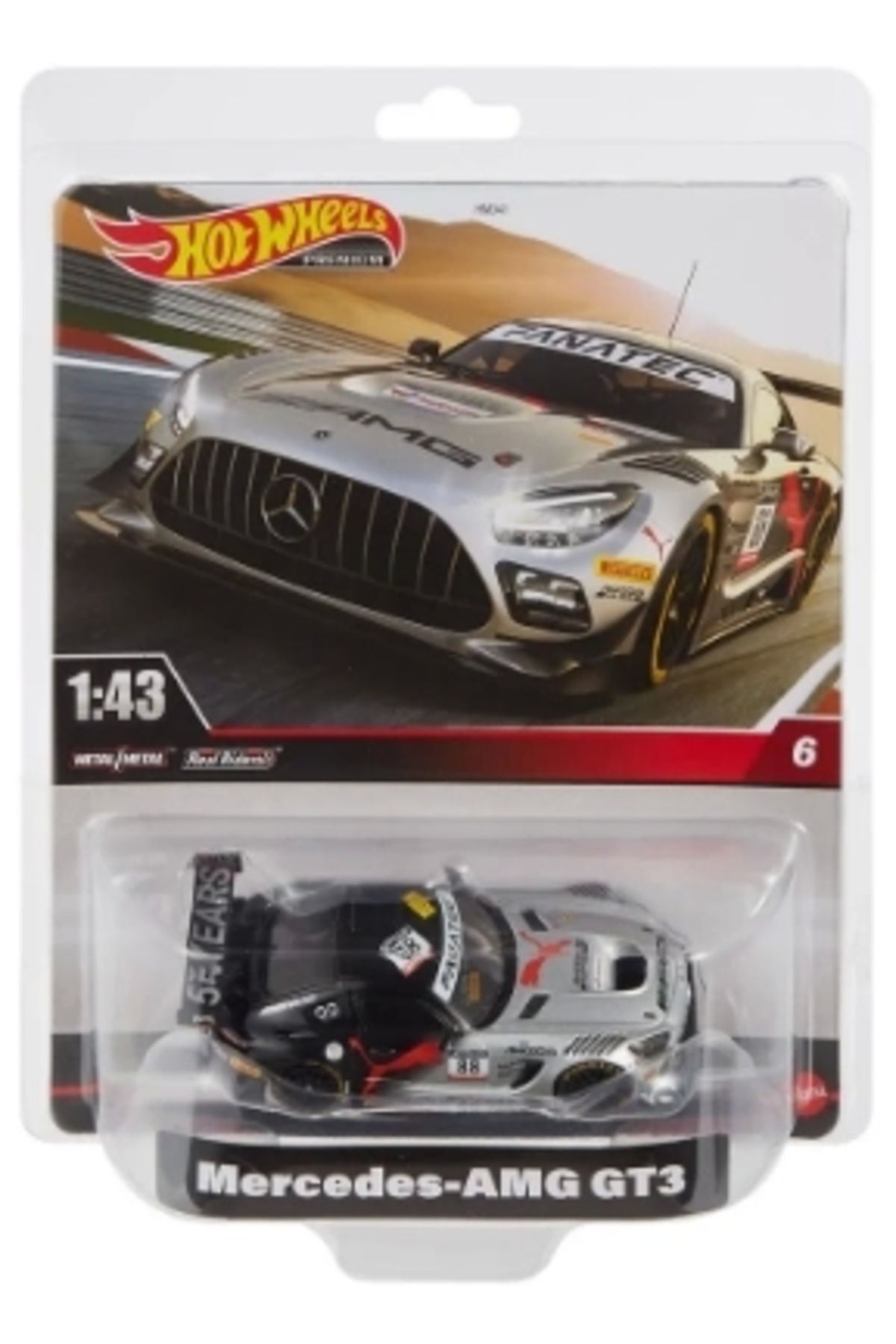 ماشین اسباب بازی 1:43 اتومبیل های حق بیمه مرسدس AMG | HMD44 هات ویلز اورجینال HOT WHEELS