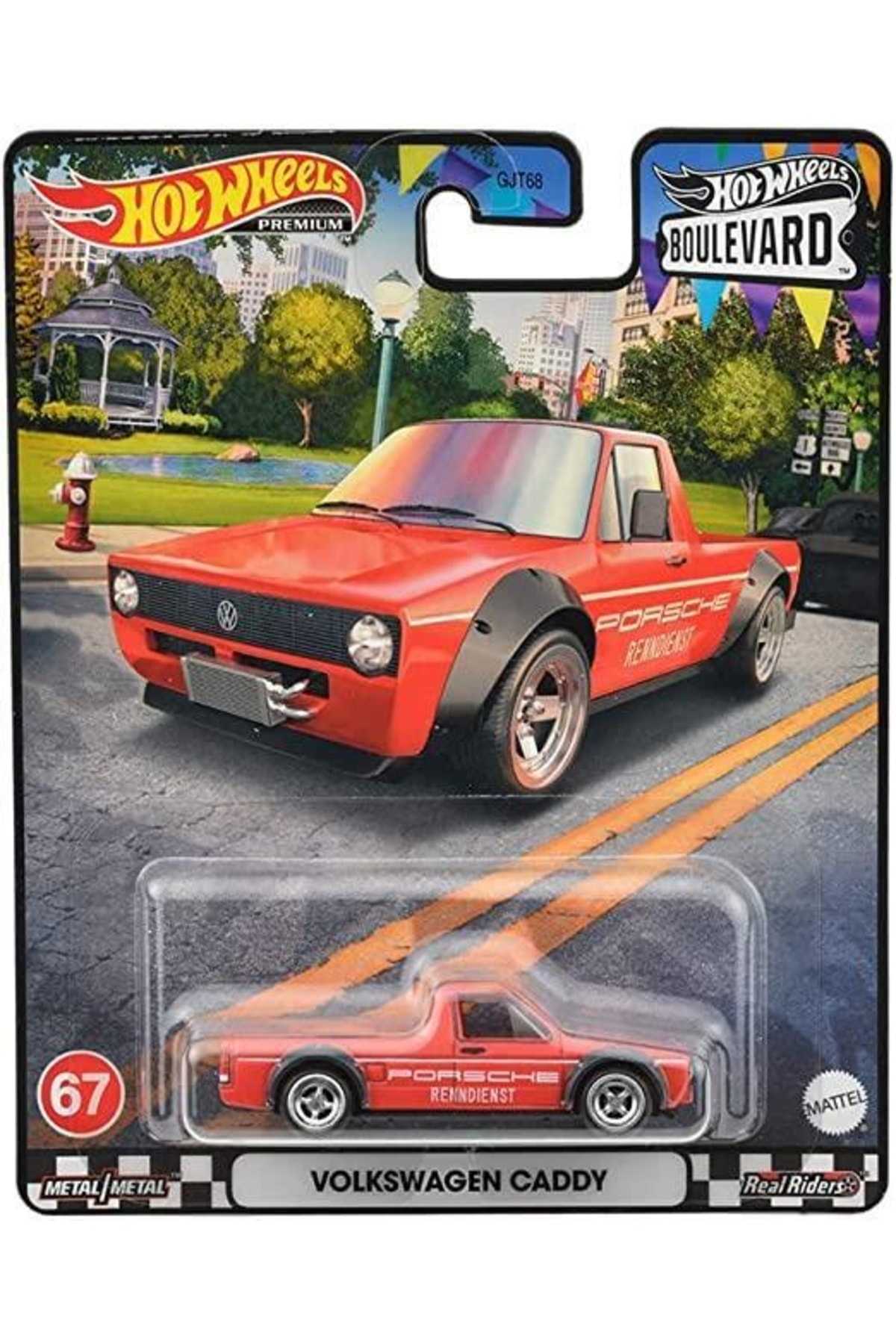 ماشین اسباب بازی بلوار وسایل نقلیه ممتاز GJT68 HKF13 VOLKSWAGEN CADDY HOT WHEELS