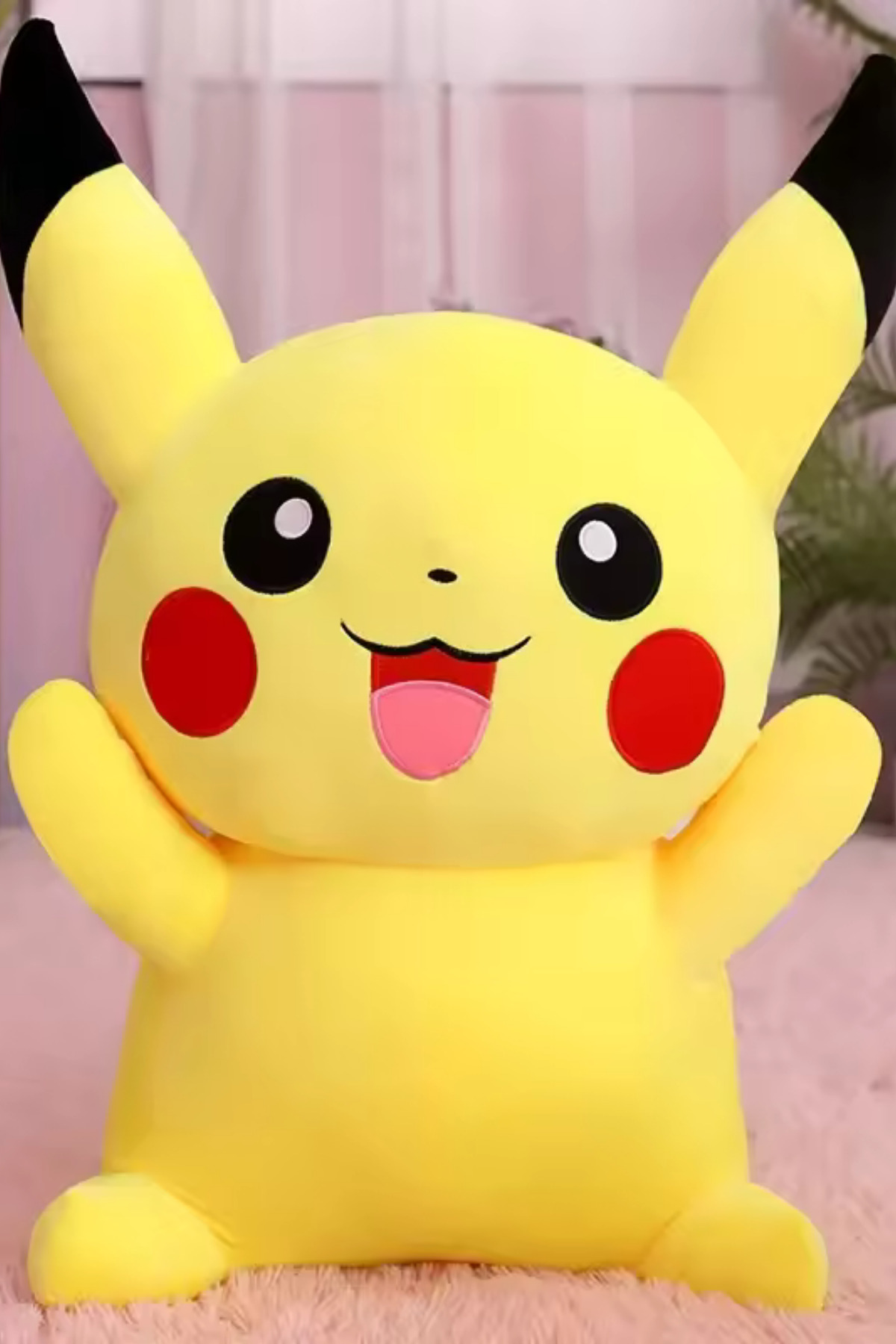 اسباب بازی های پشمی POKEMON PIKACHU PUSH TOY سایز بزرگ 40 سانتی متر از ترکیه İXOMAN
