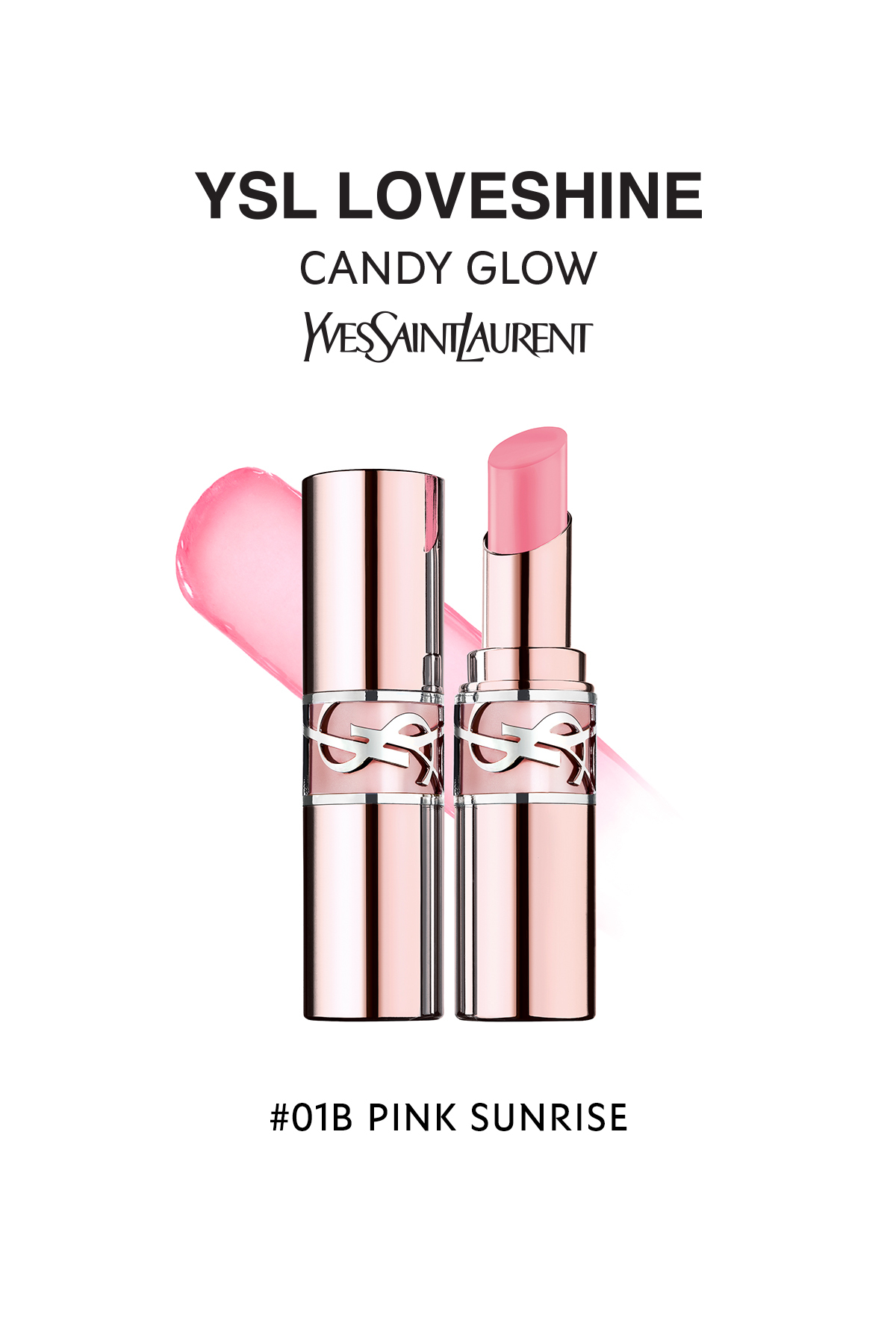 رژ لب بالم LOVESHINE CANDY GLOW LIP BALM 1B PINK SUNRISE Yves Saint Laurent