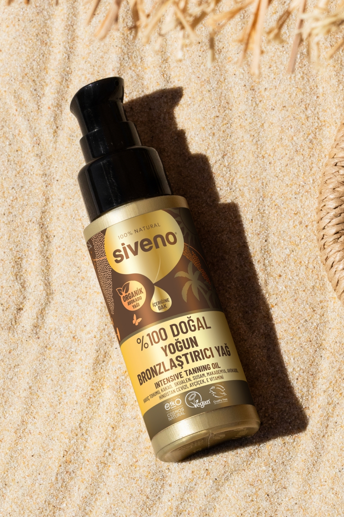 برنزه کننده 100 ٪ روغن طبیعی آلی آووکادو مرطوب فشرده 50 میل Siveno