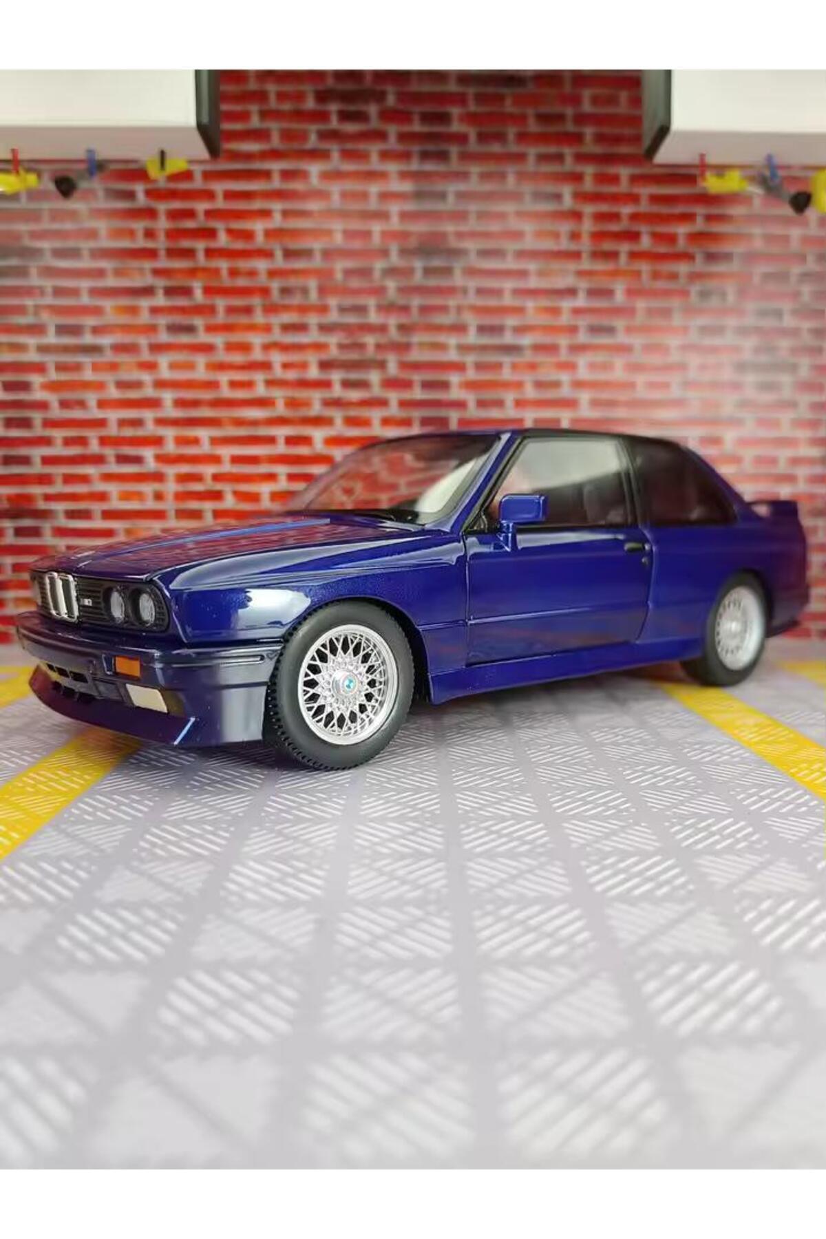 مدل خودرو جدید 1988 BMW M3 E30 DIECAST CAR آبی تیره MODEL کلکسیونی اورجینال scntoys
