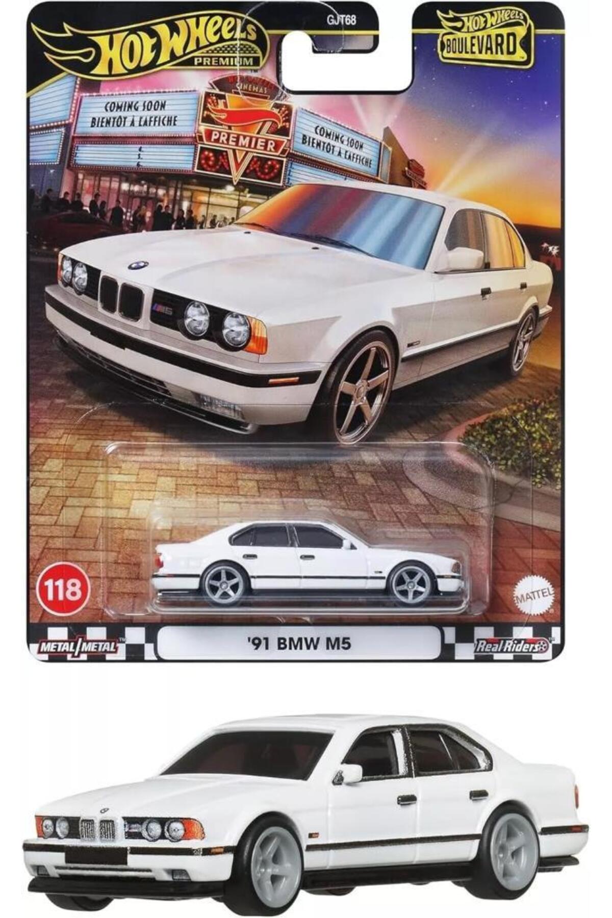 ماشین اسباب بازی وسایل نقلیه حق بیمه بلوار GJT68 JBL24 91 BMW M5 هات ویلز اورجینال HOT WHEELS