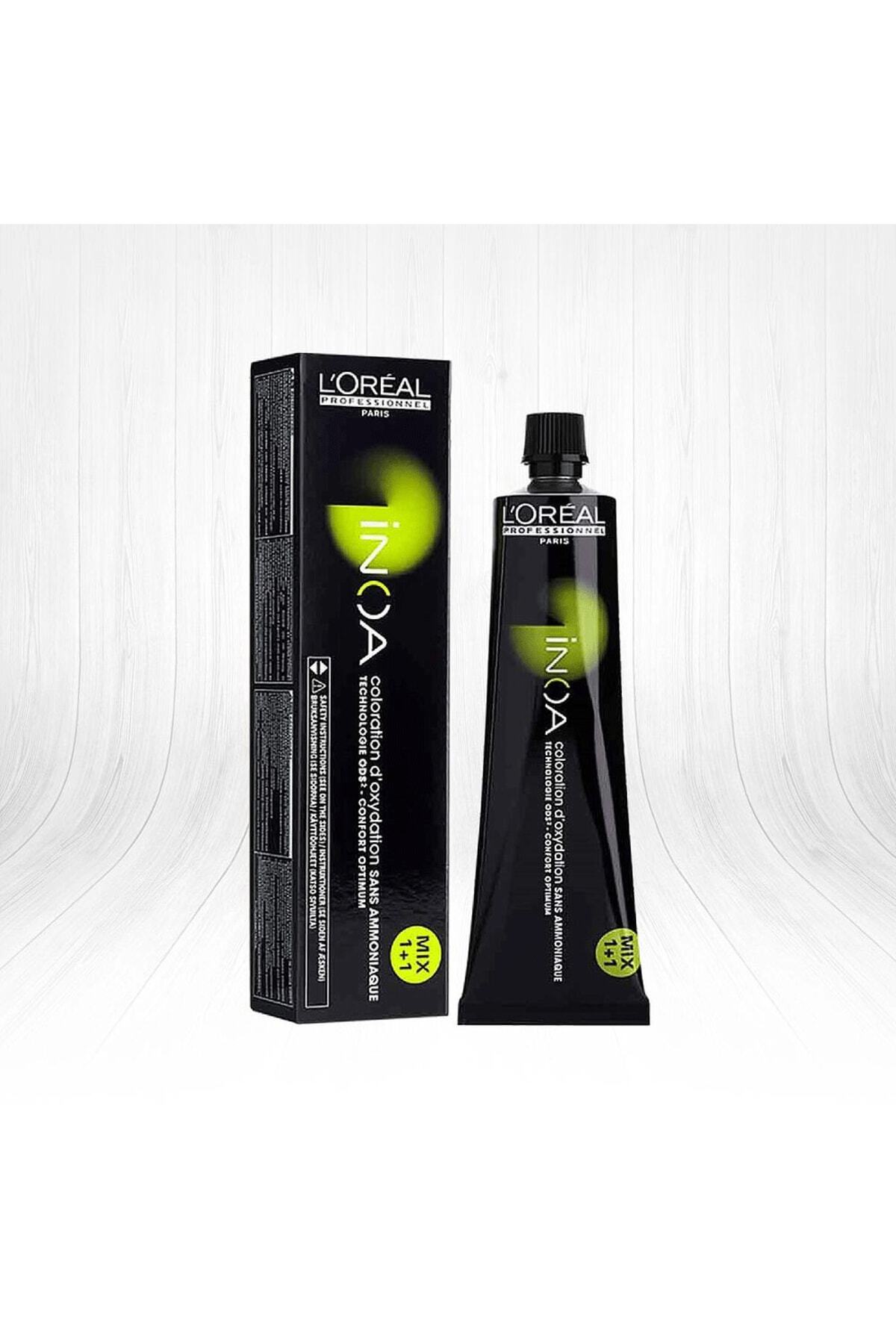 رنگ مو مردانه و زنانه INOA 7.8 KUMAL MOKKA AMMONIA مبتنی بر چربی موهای دائمی 60ML L'oreal Professionnel