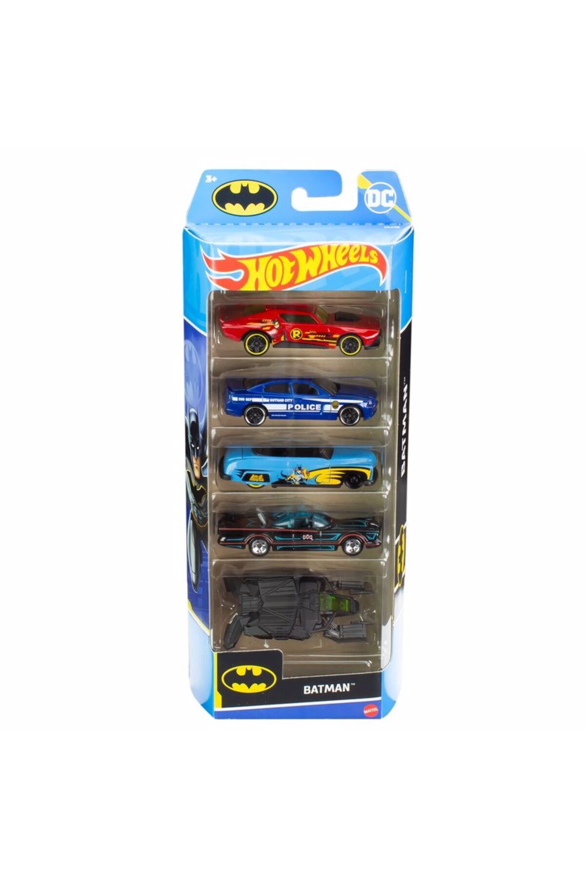 ماشین اسباب بازی ست 5 تکه BATMAN 01806 HLY68 از ترکیه HOT WHEELS