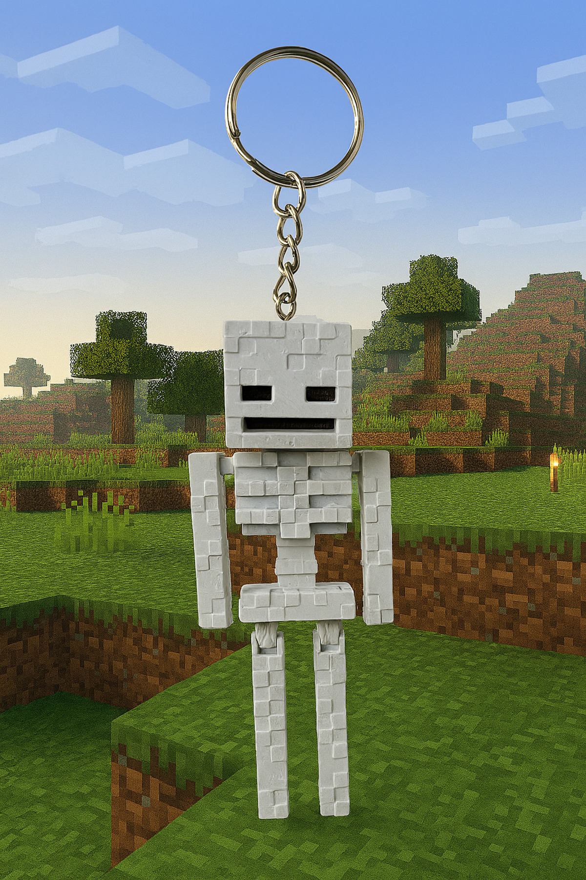 جاکلیدی و فیگور اسکلت MINECRAFT SKELETON 10CM Store
