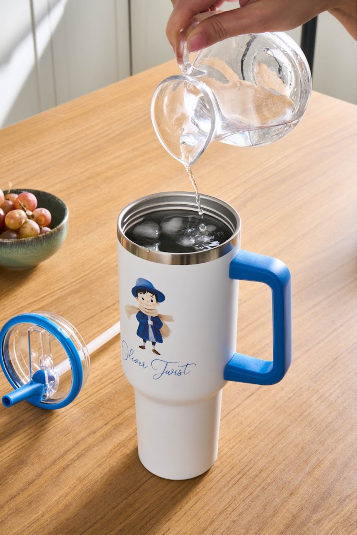 فلاسک STAR HERO TWIST STEEL LEAKPROOF THERMOS BLUE 1150 ML اورجینال Karaca