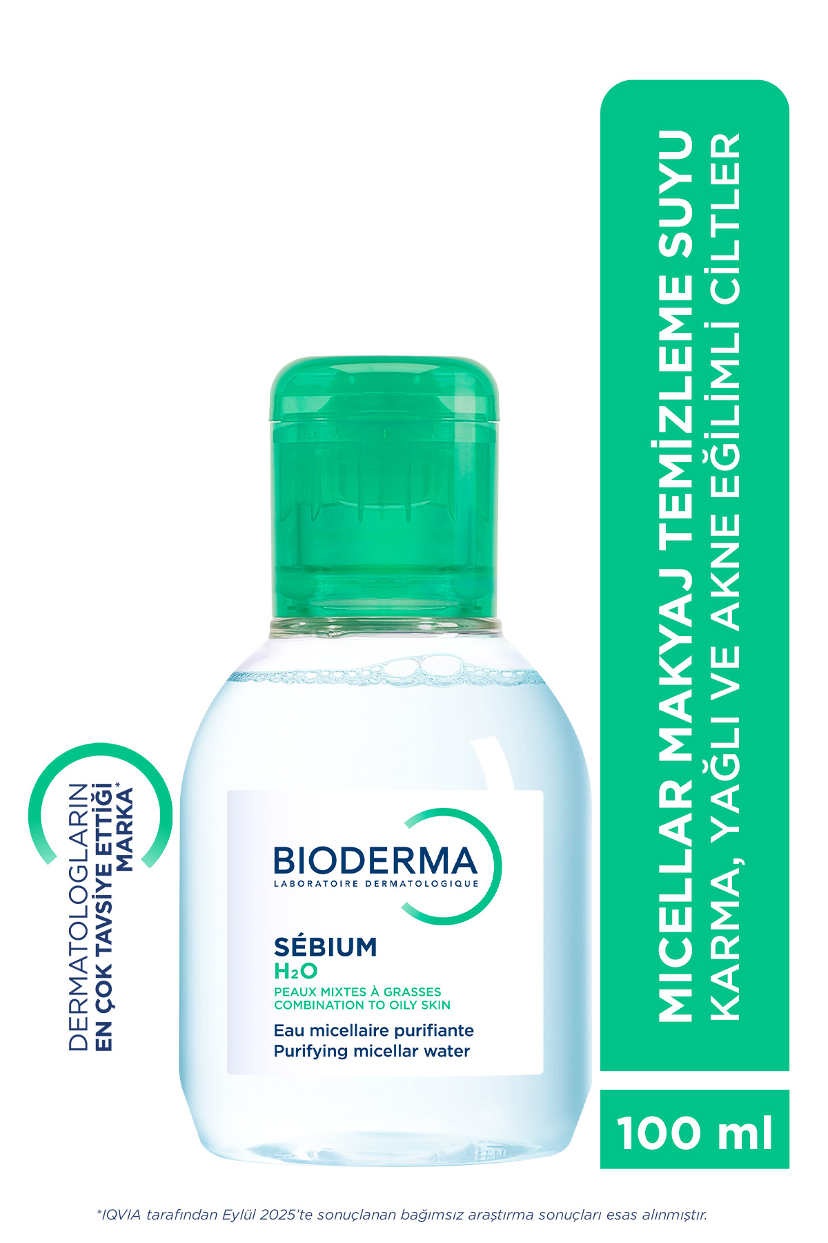 Bioderma محلول تمیزکننده پوست مختلط و چرب سبیوم H2O 100 میلی لیتر