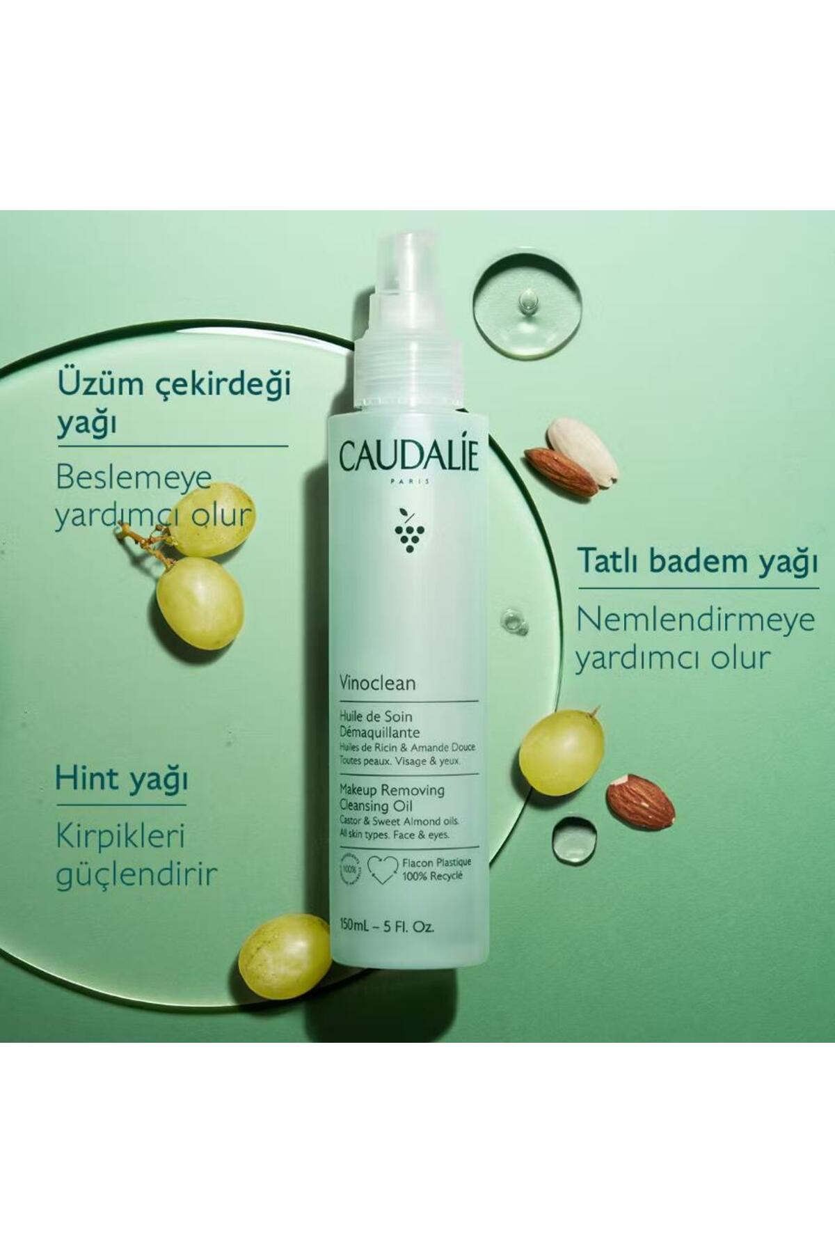 پاک کننده آرایش روغن تمیز وینوکلی 75 میل Caudalie