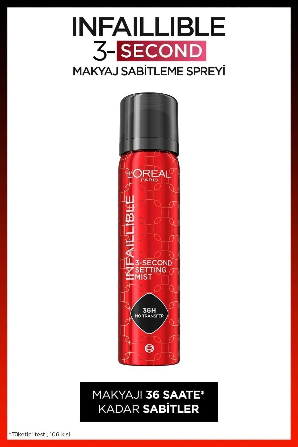 L'Oreal Paris ضدآب و ضدعفونی کننده آرایش سریع 3 ثانیه اینفالیب