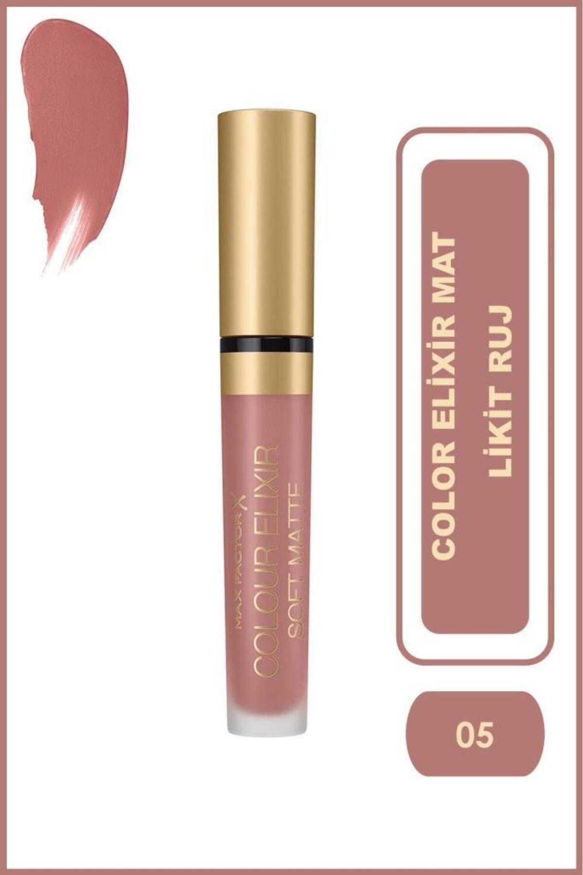رژ لب رژلب مات مایع رنگ اکسیر 005 SAND CLOUD Max Factor
