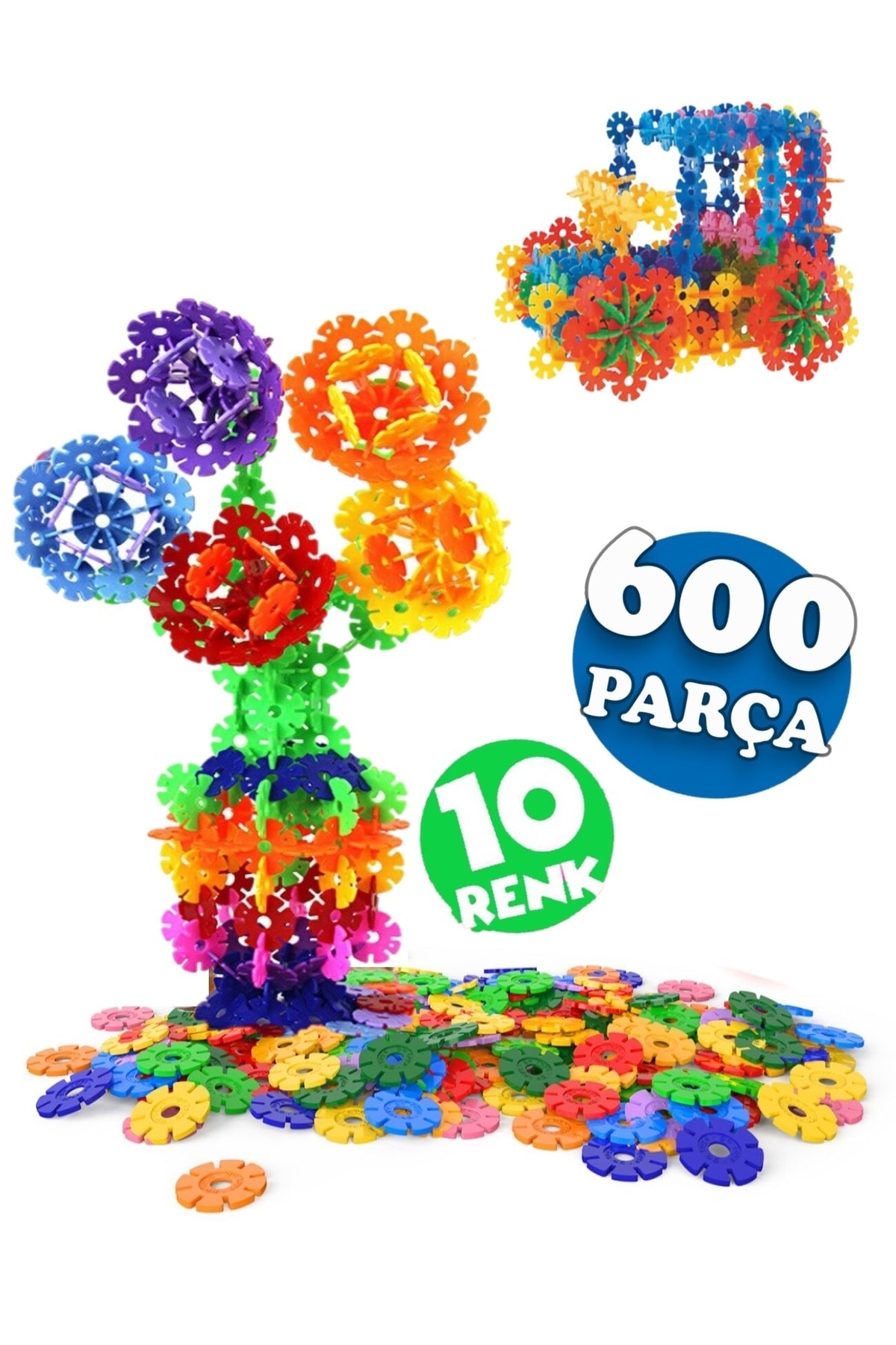 لگو و اسباب بازی های ساخت محور CREATIVE DISCS 600 PIECES STEM TRAINING COMPATIBLE DISKS ست آموزشی وکیوم مولکول از ترکیه RoseRoi