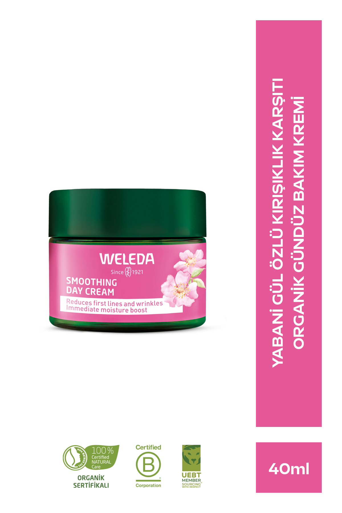 کرم صورت عصاره گل رز وحشی روز ارگانیک صاف کننده چروک 40 میل Weleda