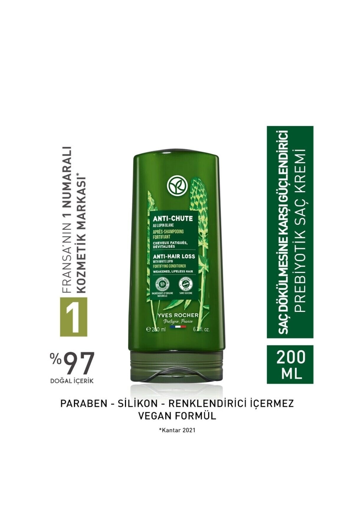 کرم موی پربیوتیک مقابله با ریزش مو ضد 200 میلی لیتر ایوروشه Yves Rocher
